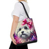 Bichon Frise Stunning Swirl | Dog Themed Tote Bag