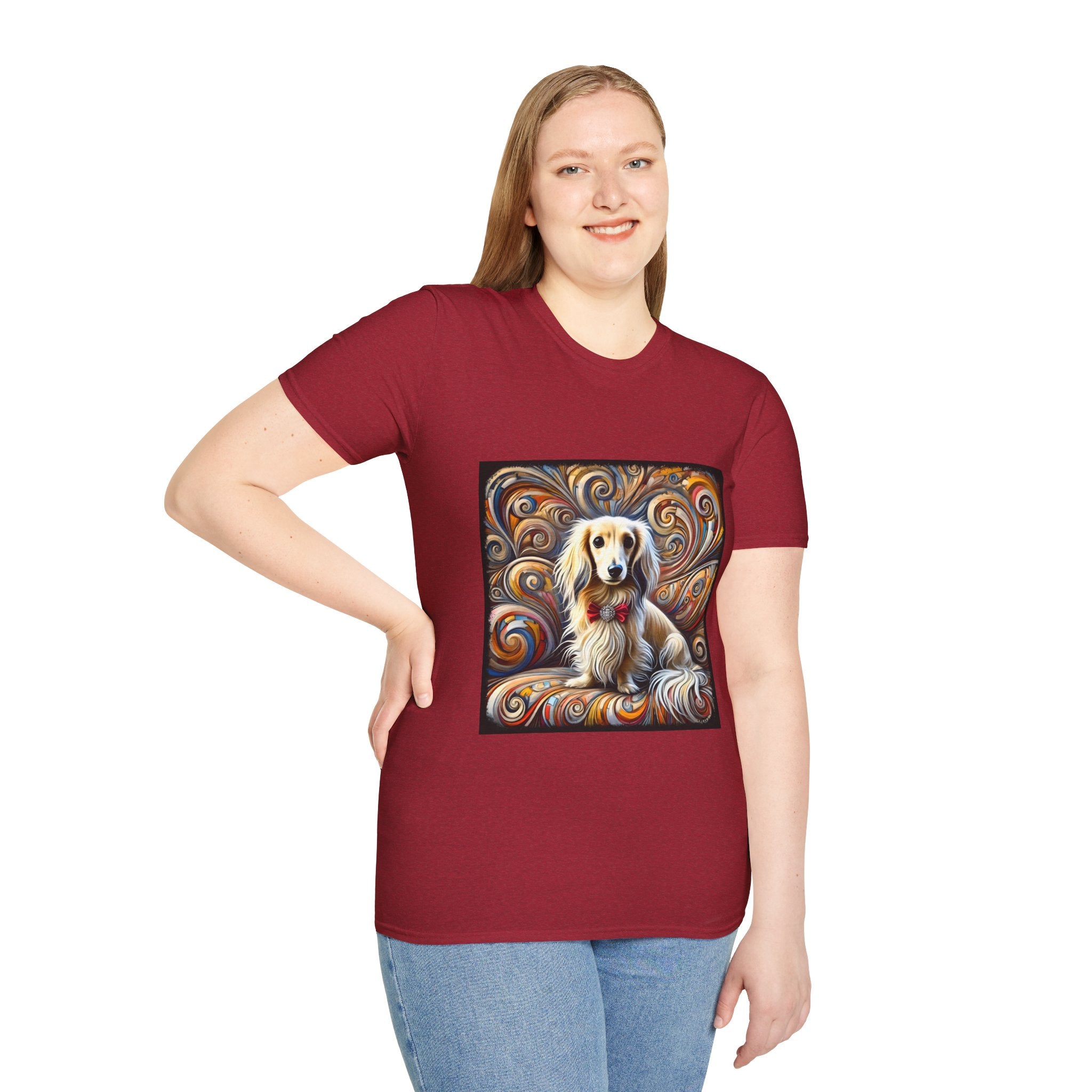 Dachshund Blissful Swirl | Unisex Dog T-Shirt