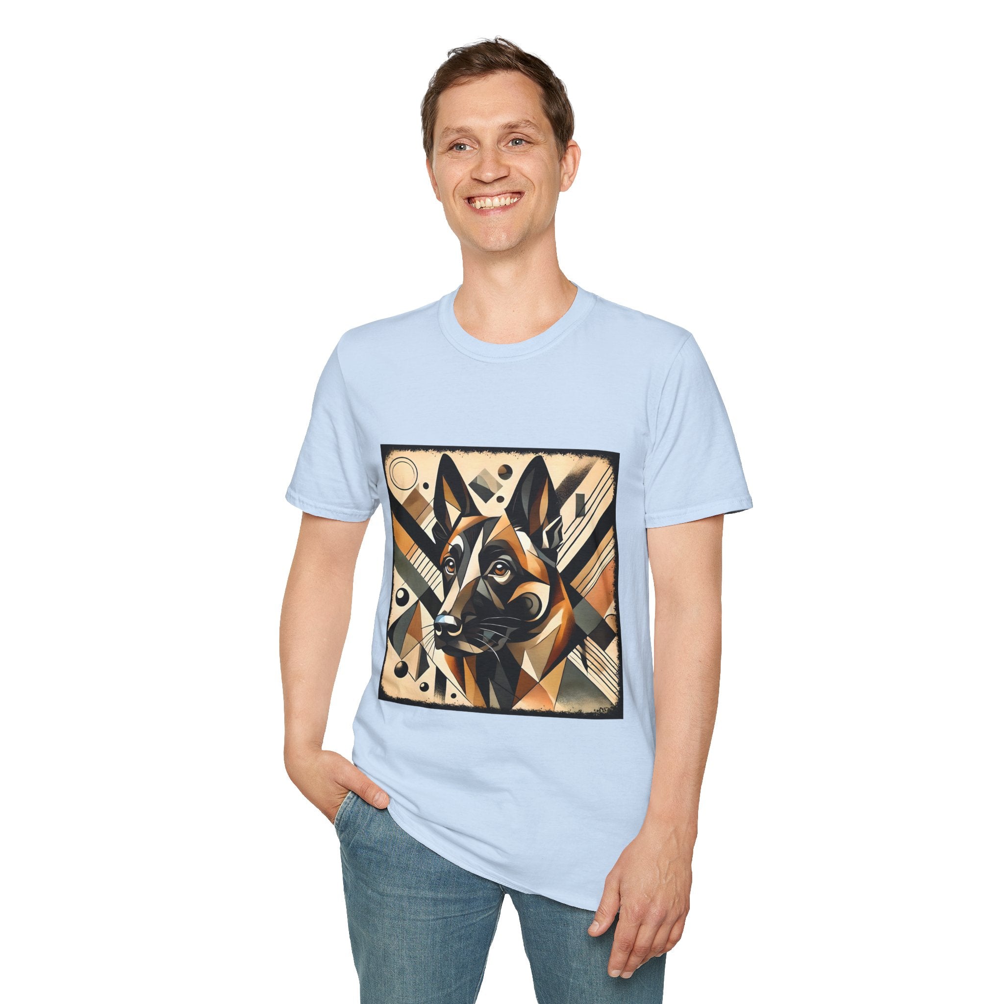 Belgian Malinois Bold Geometric | Unisex Dog T-Shirt