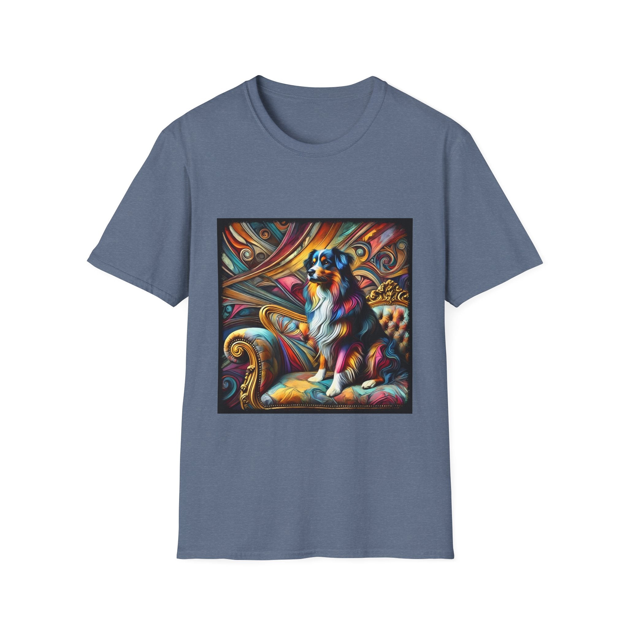 Australian Shepherd Vivd Swirl | Unisex Dog T-Shirt