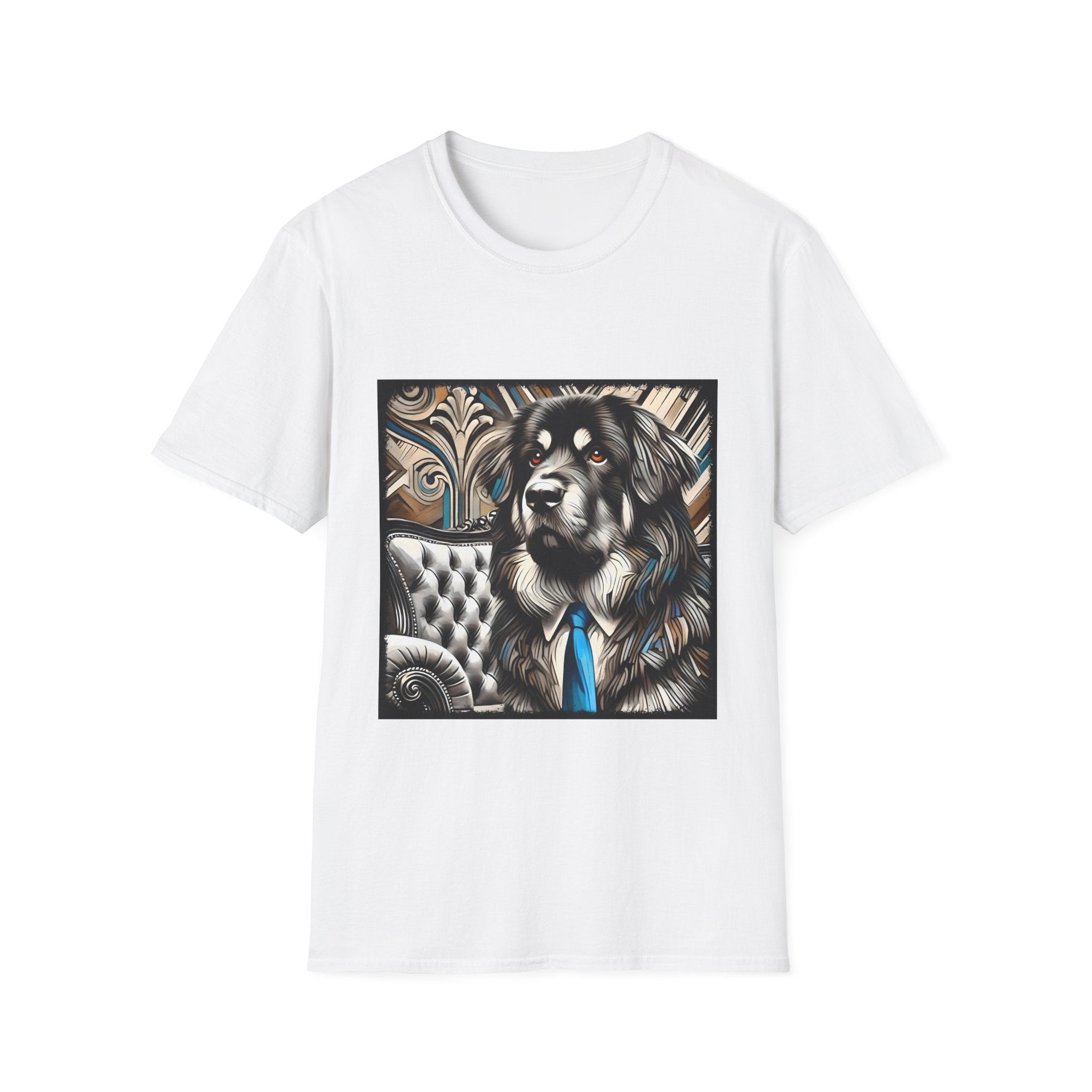Tibetan Mastiff B&W Bold Eyes | Unisex Dog T-Shirt