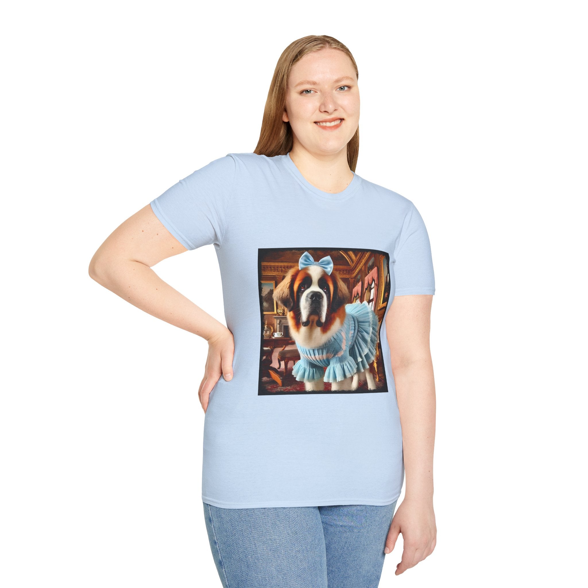 Saint Bernard Posh Pearl | Unisex Dog T-Shirt
