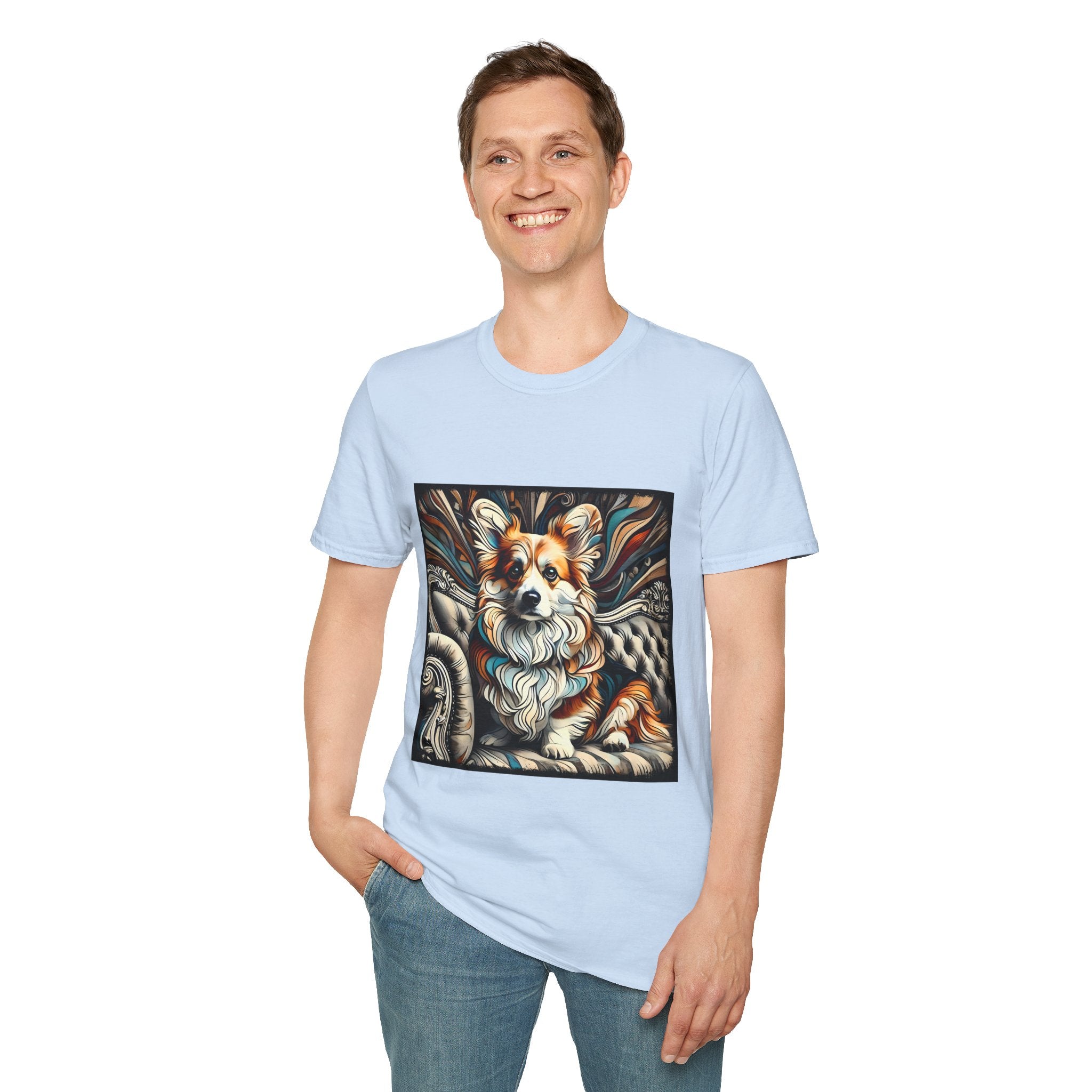 Pembroke Welsh Corgi Earthy Swirl | Unisex Dog T-Shirt