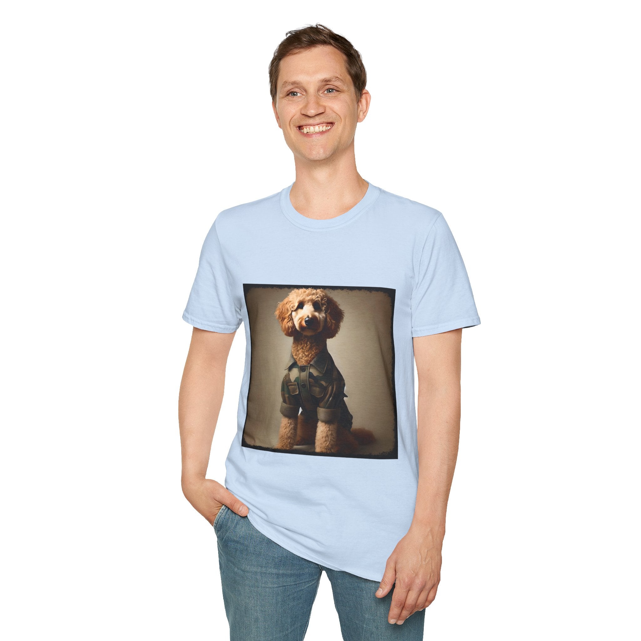 Goldendoodle Green Camo Cutie | Unisex Dog T-Shirt