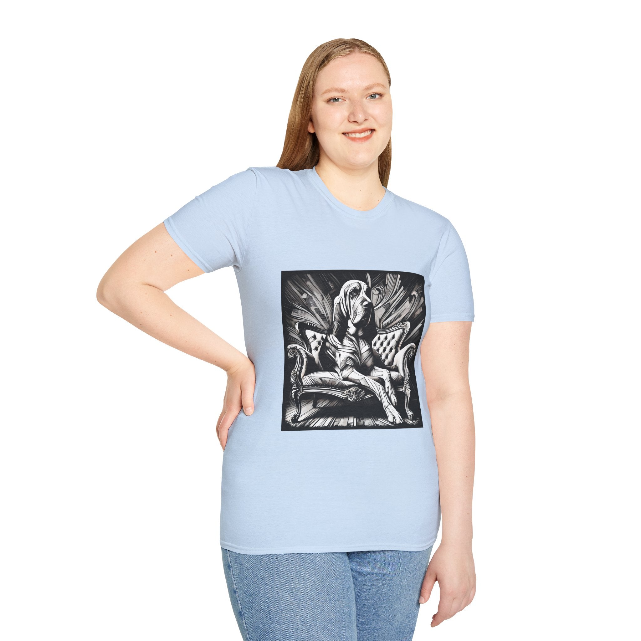 Bloodhound B&W Bold | Unisex Dog T-Shirt