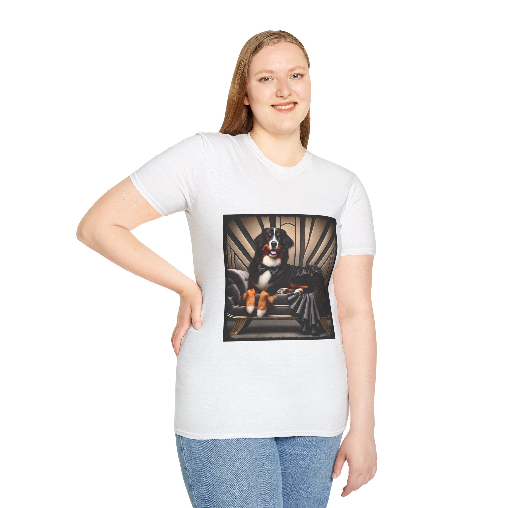 Bernese Mountain Dog Gatsby Gal | Unisex Dog T-Shirt