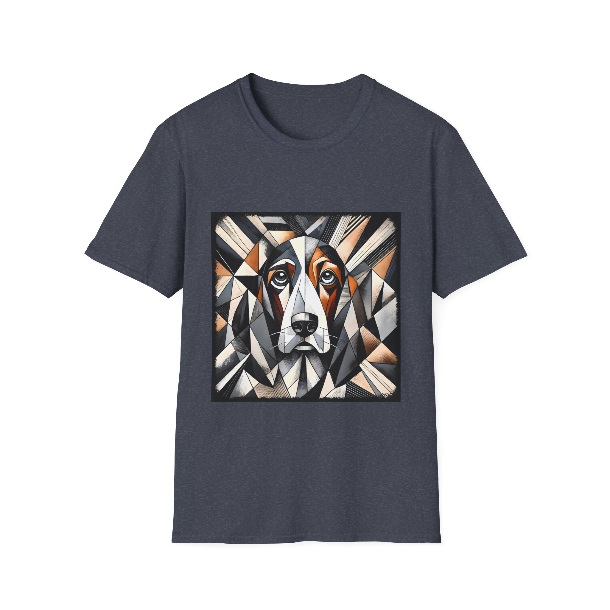 Basset Hound Bold Geometric | Unisex Dog T-Shirt