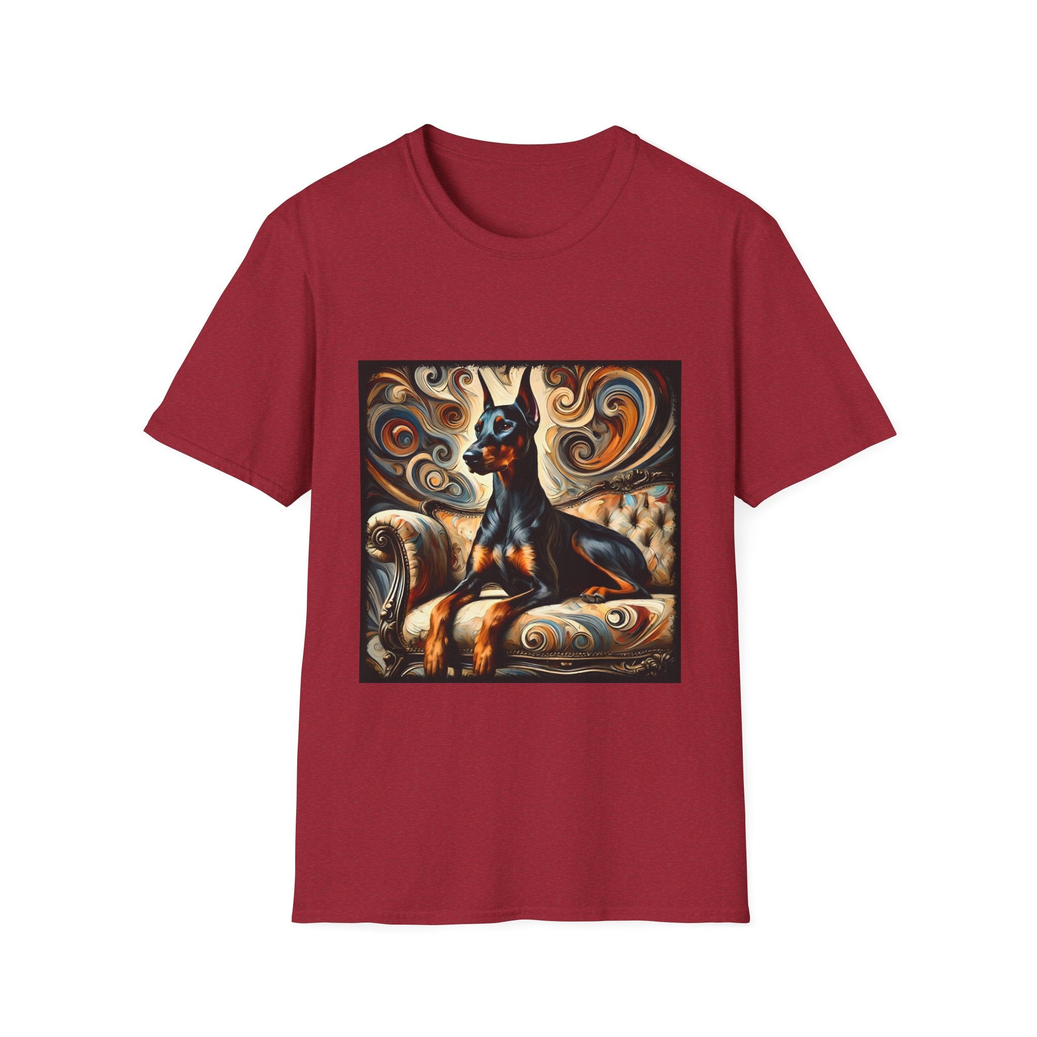 Doberman Pinscher Warm Swirl | Unisex Dog T-Shirt