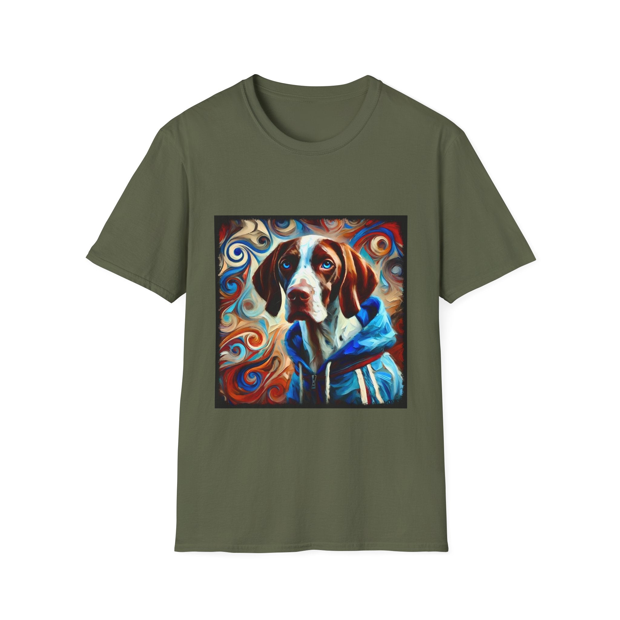 German Shorthaired Pointer Comfy Swirl | Unisex Dog T-Shirt