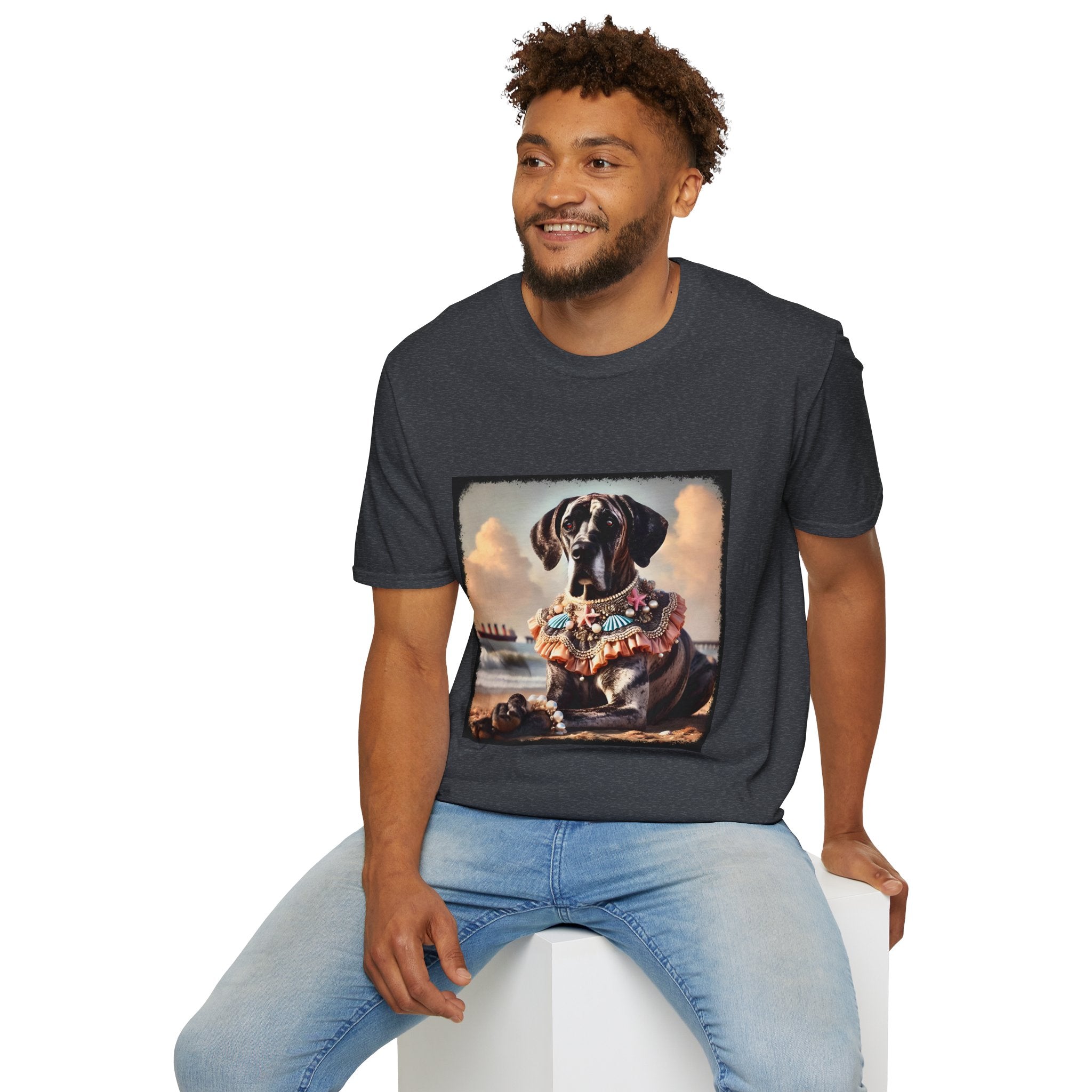 Great Dane Beach Brindle | Unisex Dog T-Shirt