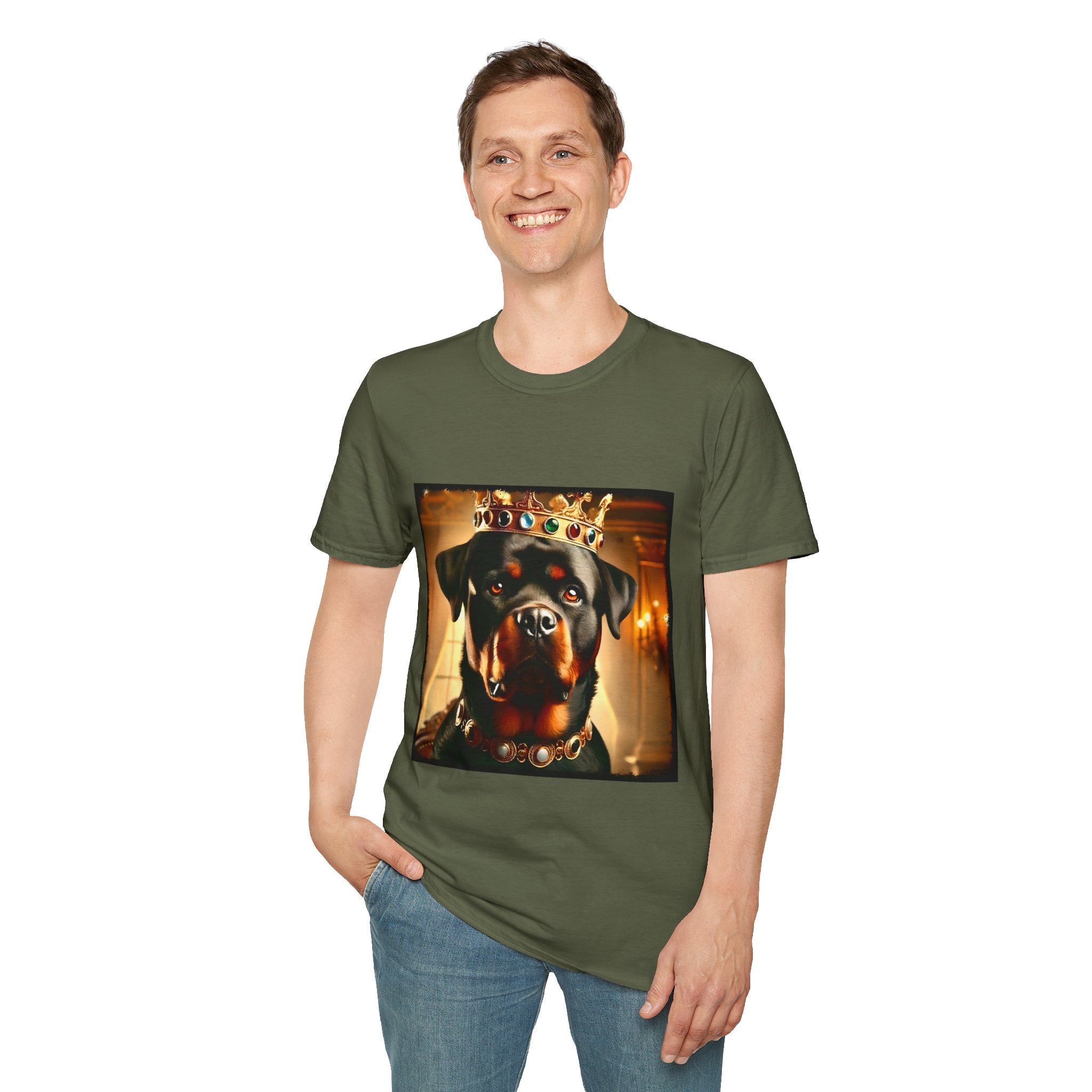 Rottweiler Mighty Monarch | Unisex Dog T-Shirt