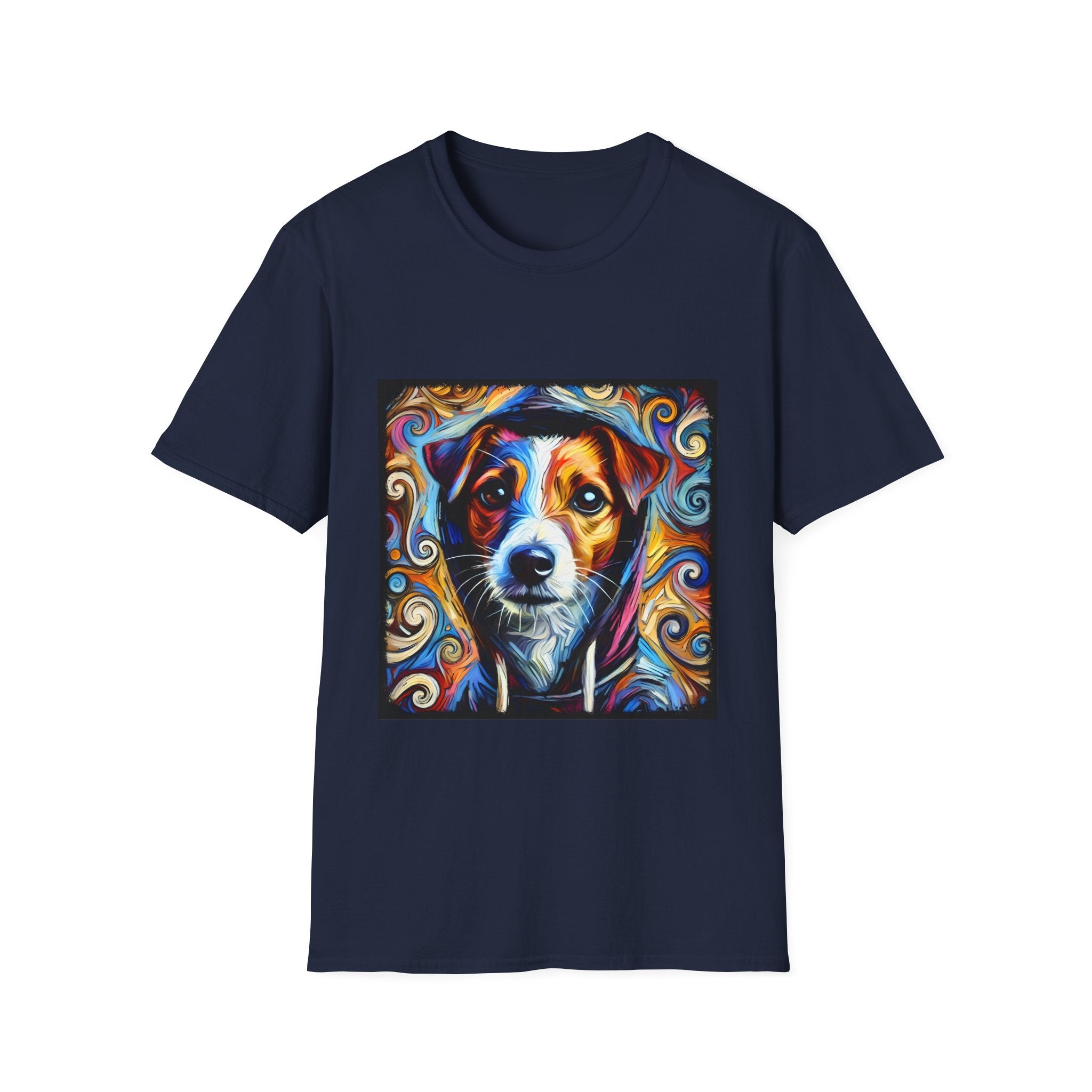 Jack Russell Terrier Relaxed Swirl | Unisex Dog T-Shirt