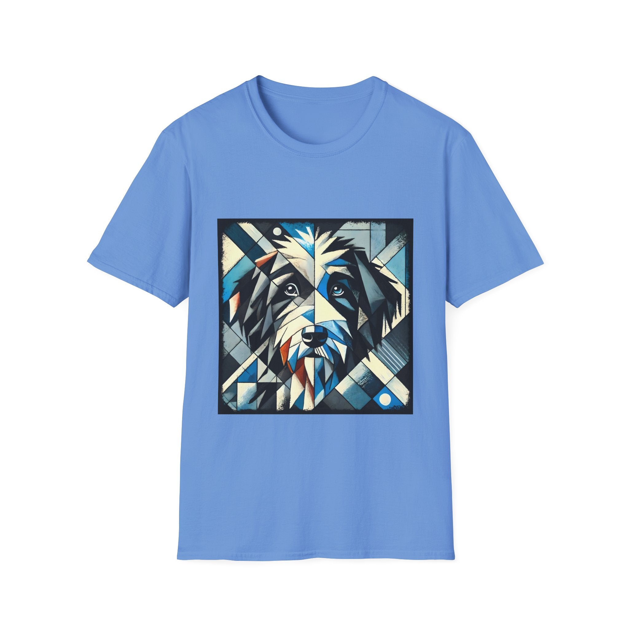 Bernedoodle Blue Geometric | Unisex Dog T-Shirt