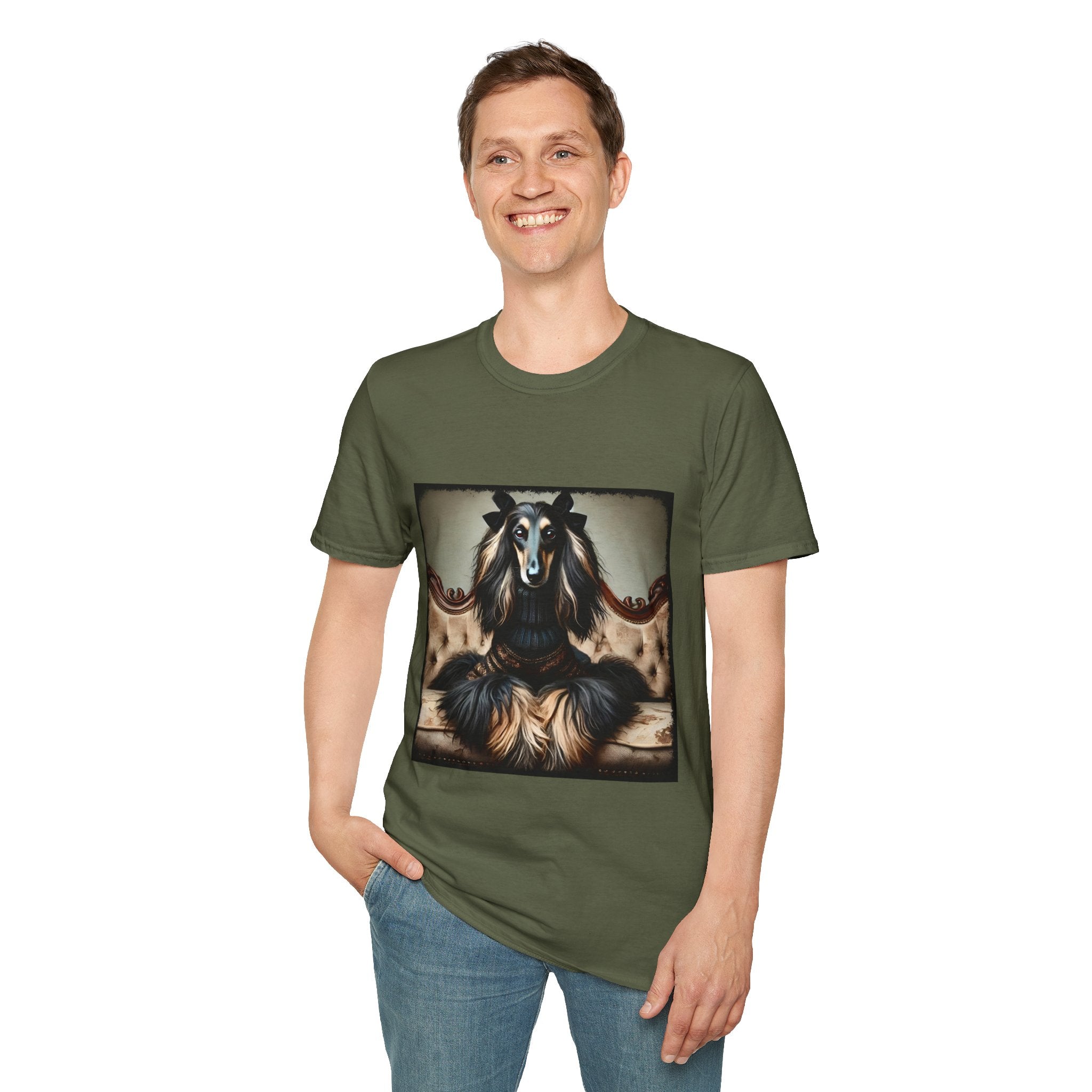 Afghan Hound Bold Icon | Unisex Dog T-Shirt