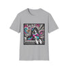 Tibetan Mastiff B&W Pink and Teal Bow | Unisex Dog T-Shirt