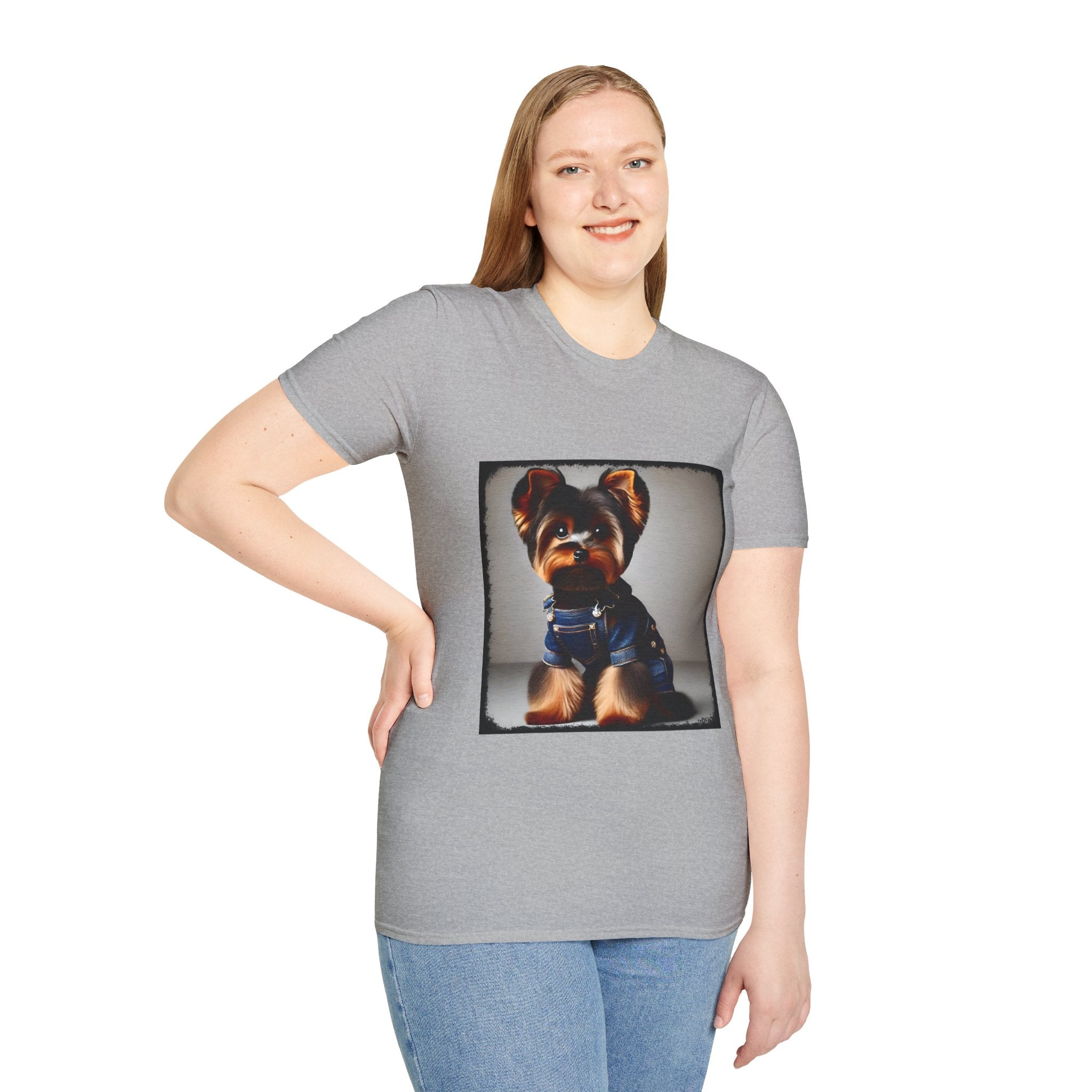 Yorkshire Terrier Denim Darling | Unisex Dog T-Shirt