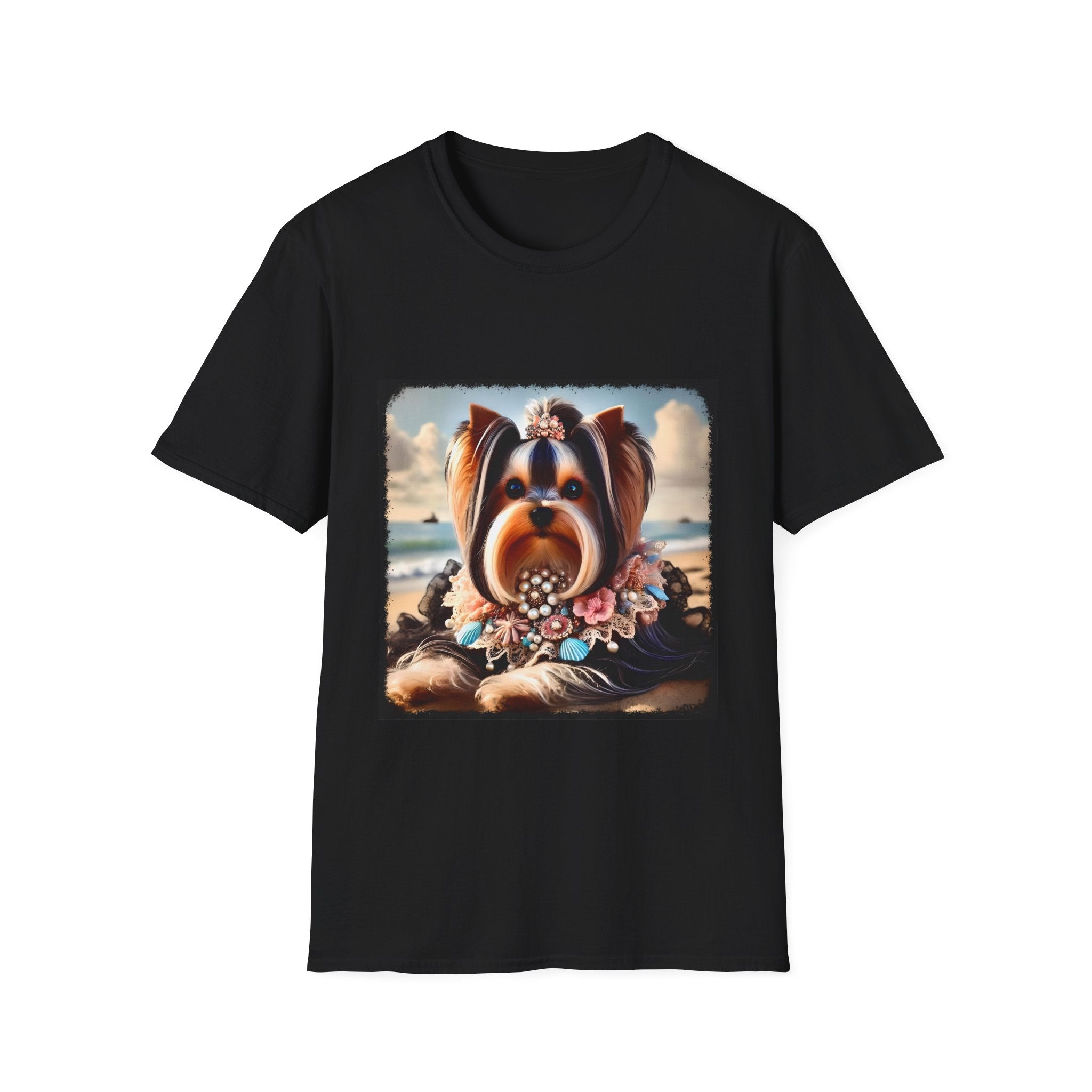 Yorkshire Terrier Seashell Siren | Unisex Dog T-Shirt