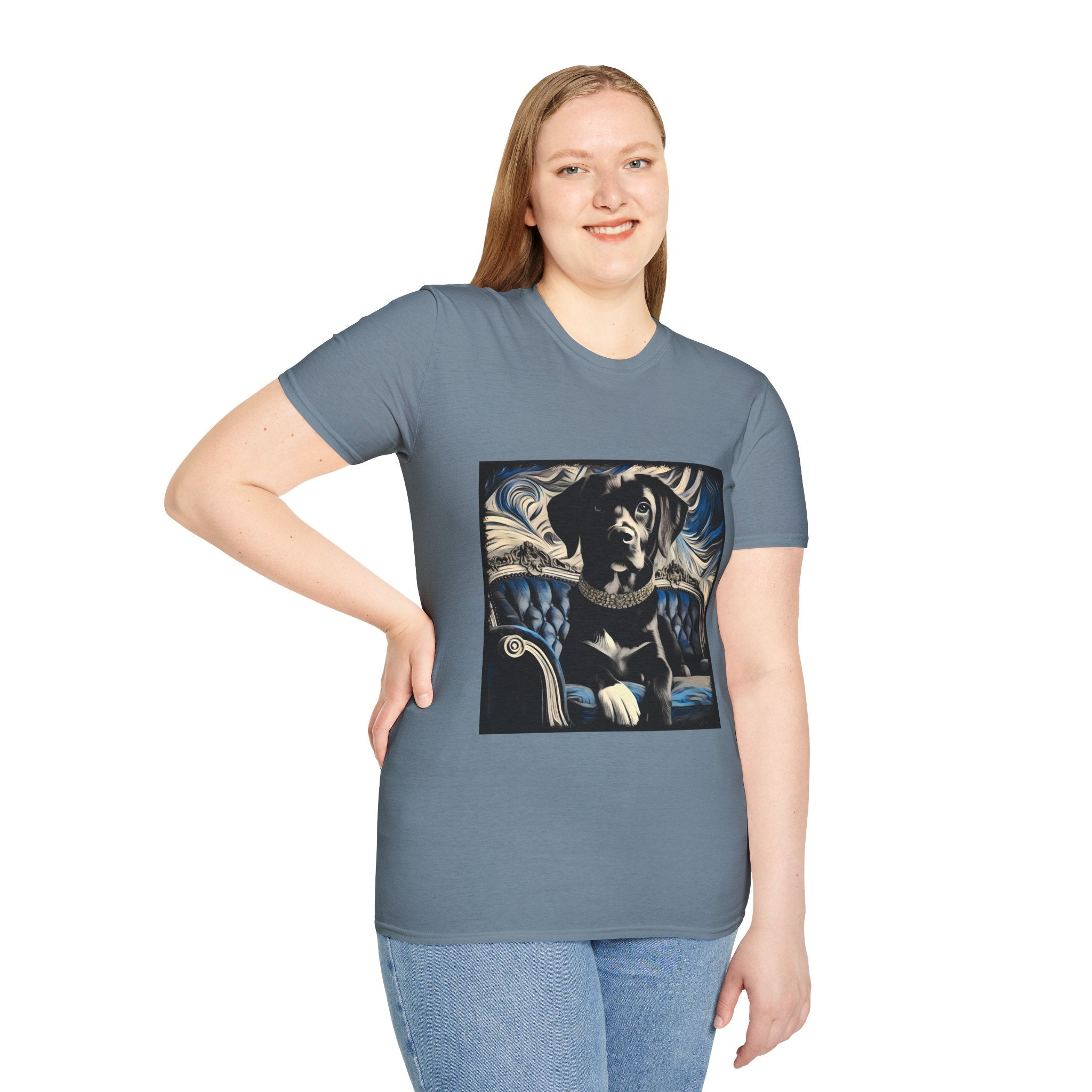 Labrador Retriever Blue and Black Swirl | Unisex Dog T-Shirt