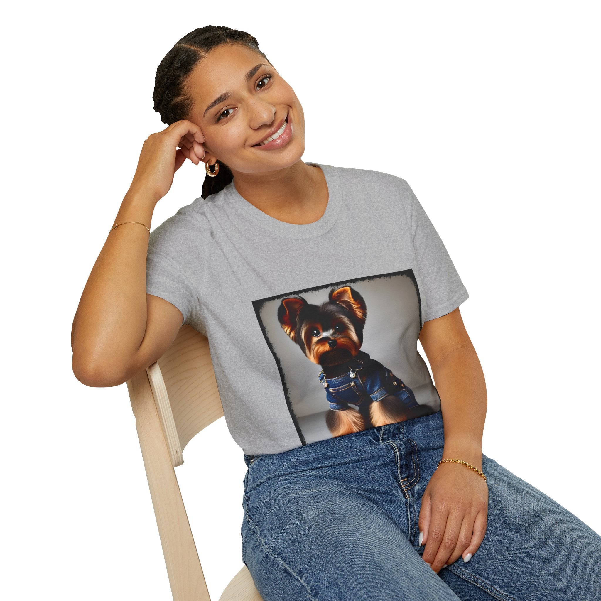 Yorkshire Terrier Denim Darling | Unisex Dog T-Shirt