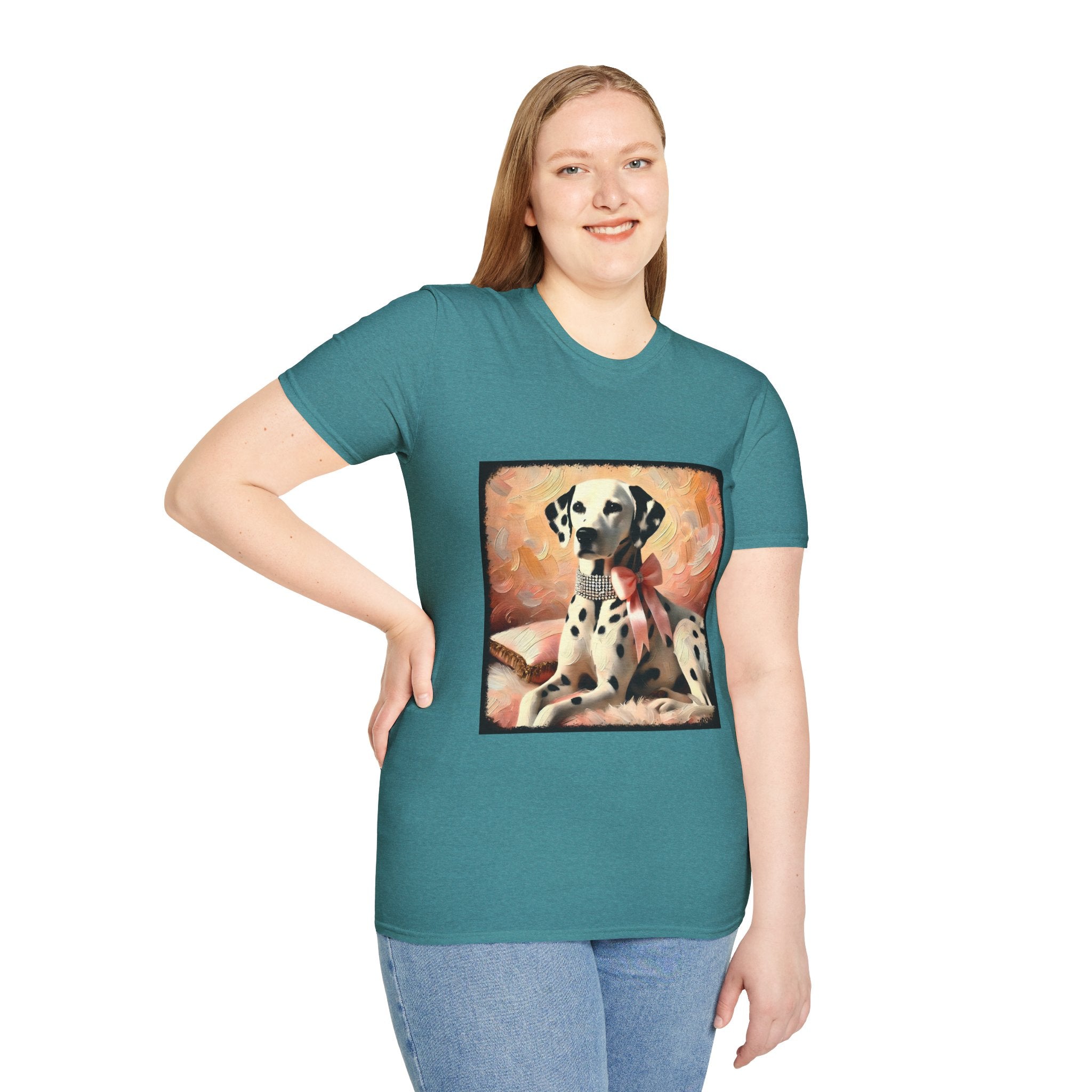 Dalmatian Diamond Bow Classic | Unisex Dog T-Shirt
