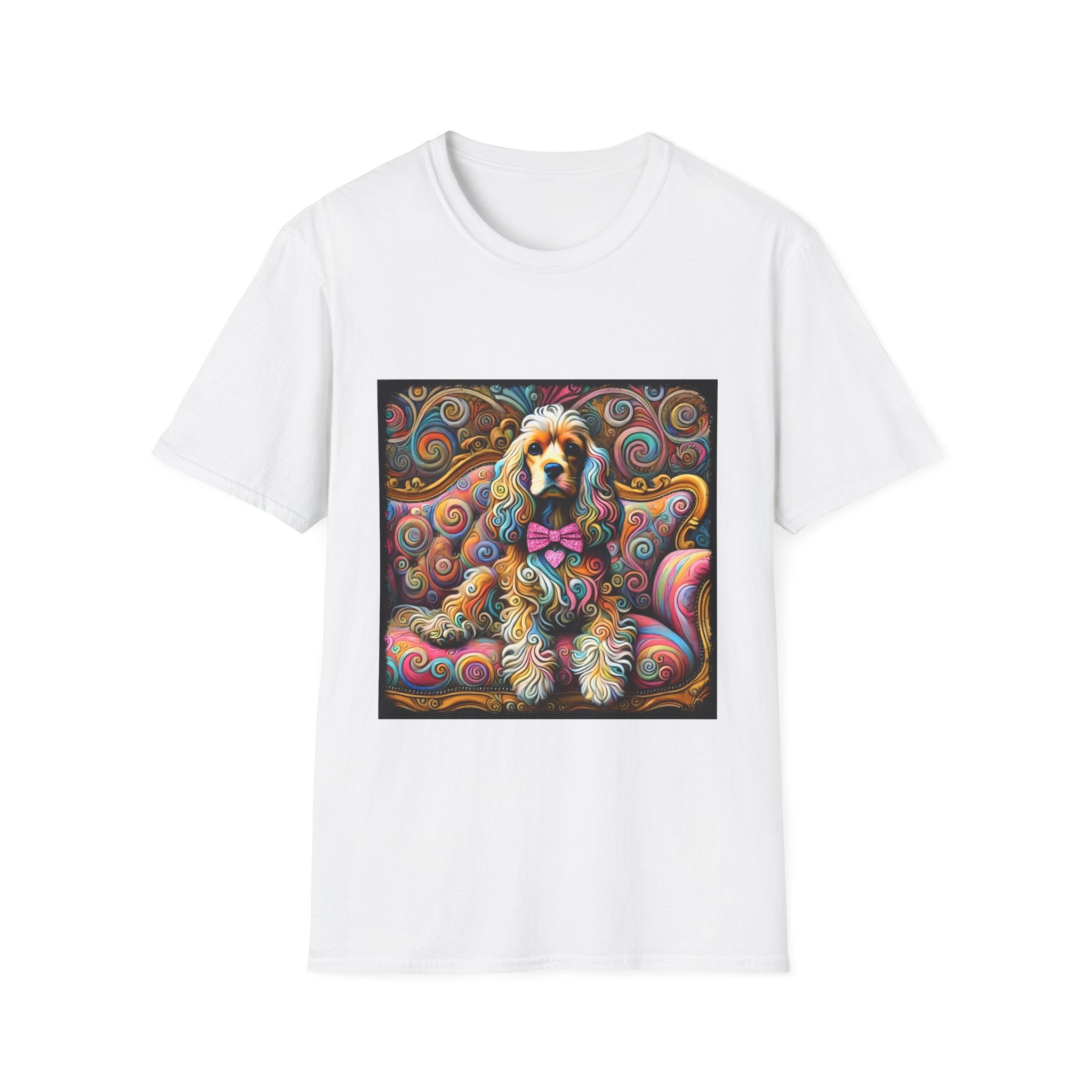 Cocker Spaniel Love Swirl | Unisex Dog T-Shirt