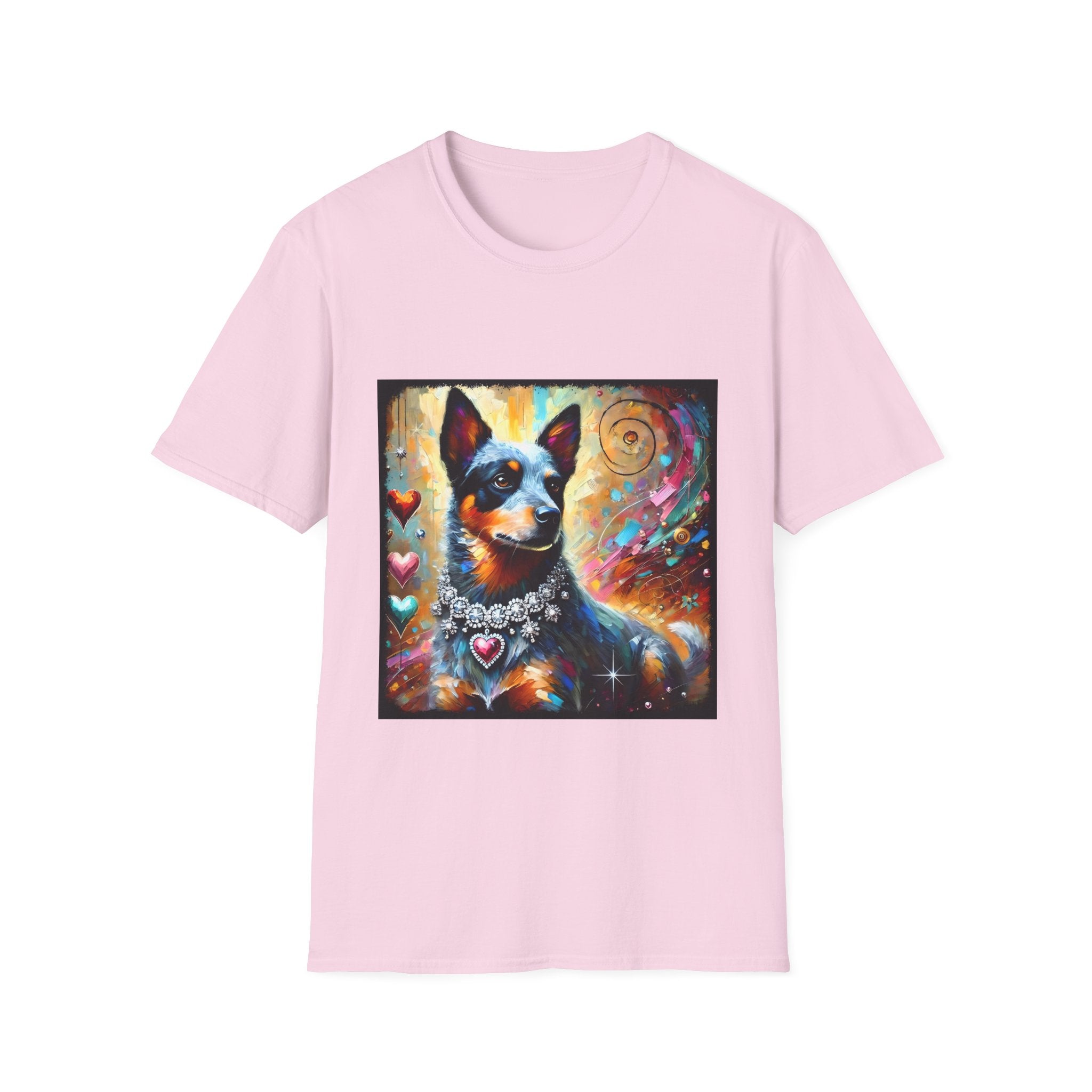 Australian Cattle Dog Diamond Heart Classic | Unisex Dog T-Shirt