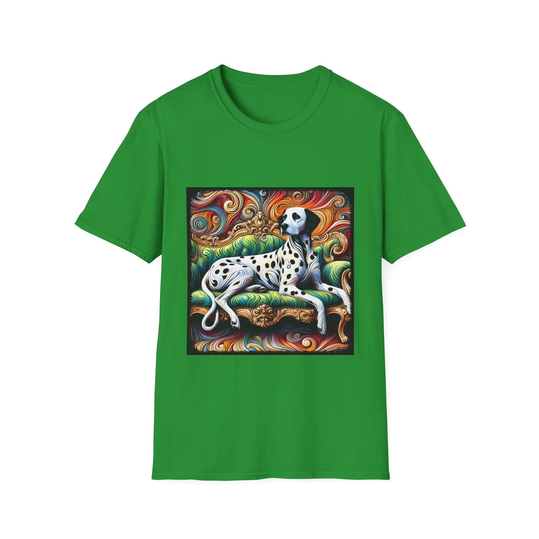 Dalmatian Rainbow Swirl | Unisex Dog T-Shirt