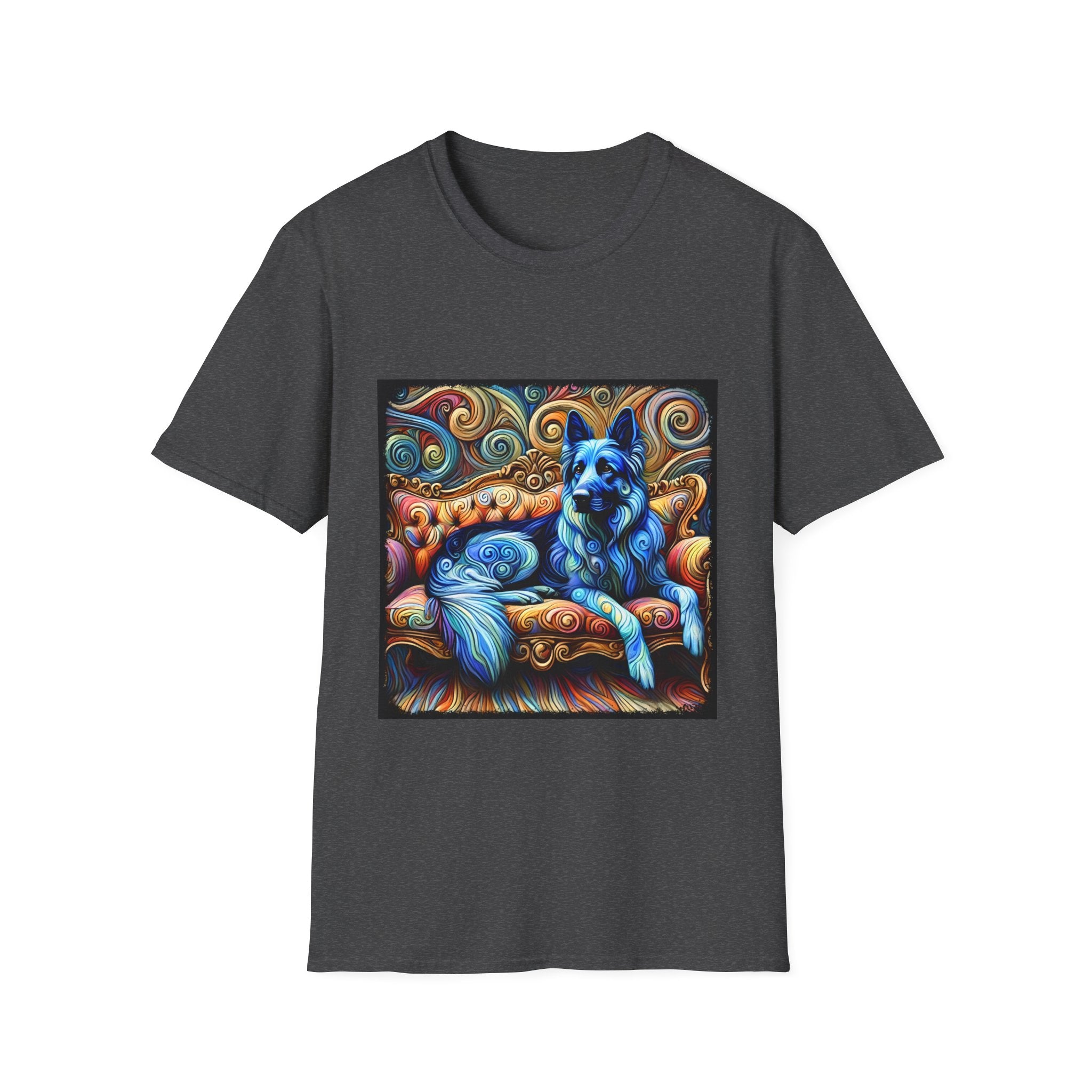 German Shepherd Blue Swirl | Unisex Dog T-Shirt