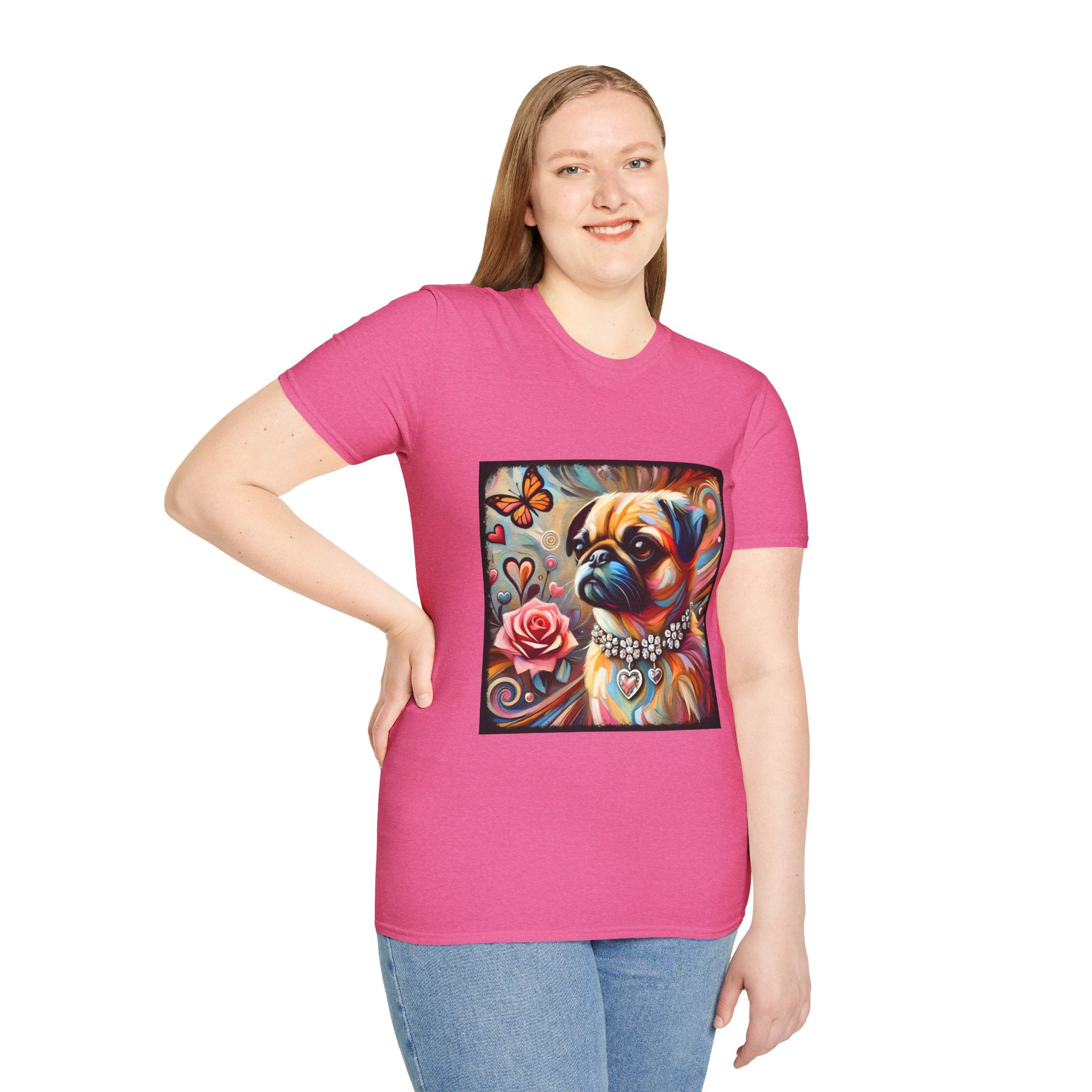 Pug Butterfly Classic | Unisex Dog T-Shirt