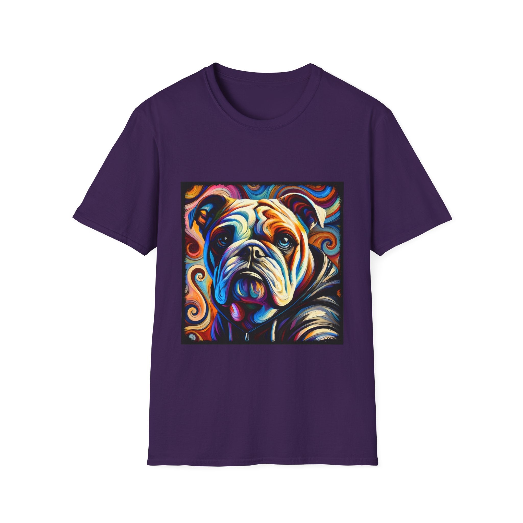 Bulldog Relaxed Swirl | Unisex Dog T-Shirt