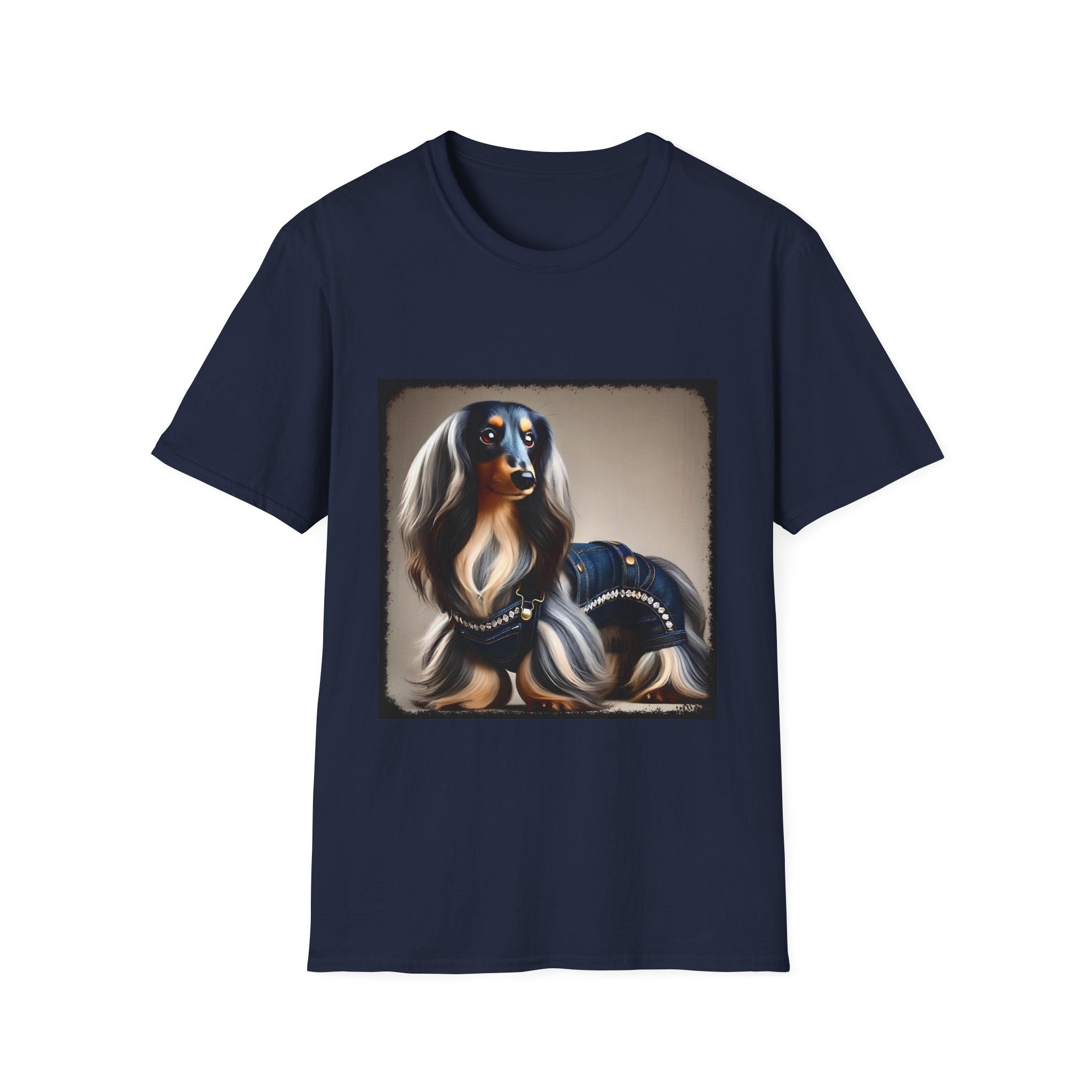 Dachshund Denim Diva | Unisex Dog T-Shirt