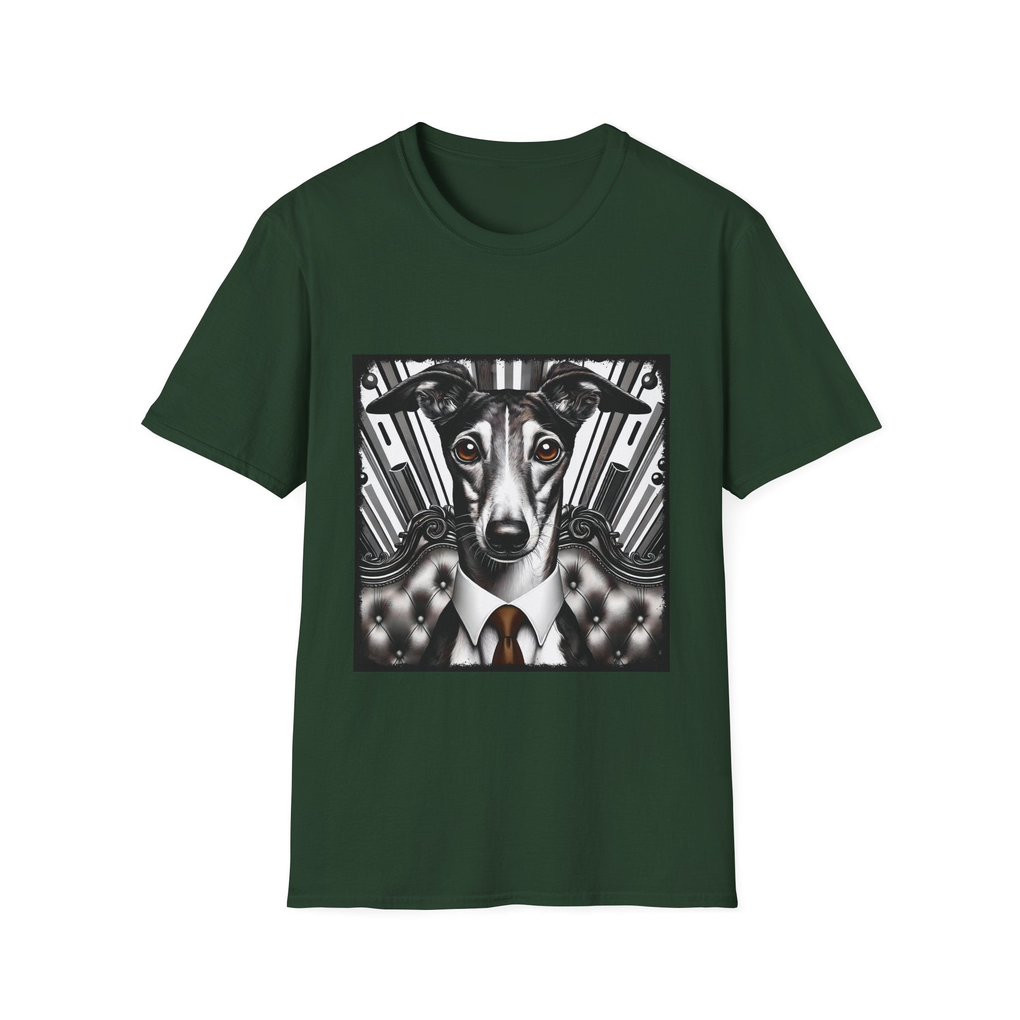 Greyhound B&W Bold Eyes | Unisex Dog T-Shirt
