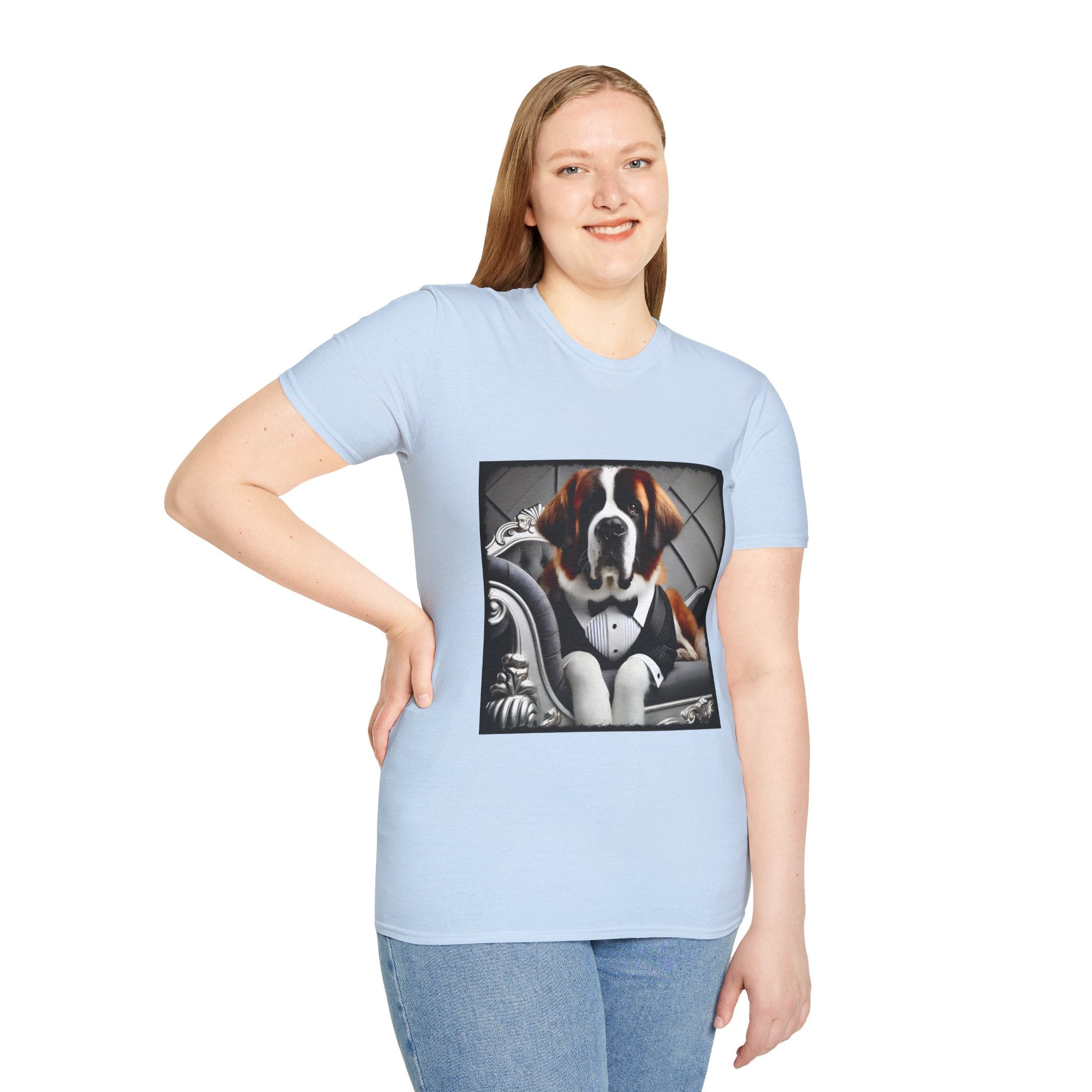 Saint Bernard Plush Pupstar | Unisex Dog T-Shirt