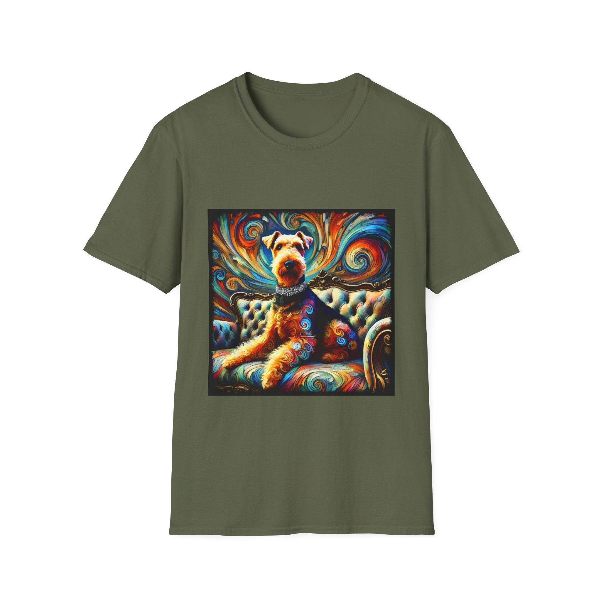 Airedale Terrier Bold Swirl | Unisex Dog T-Shirt