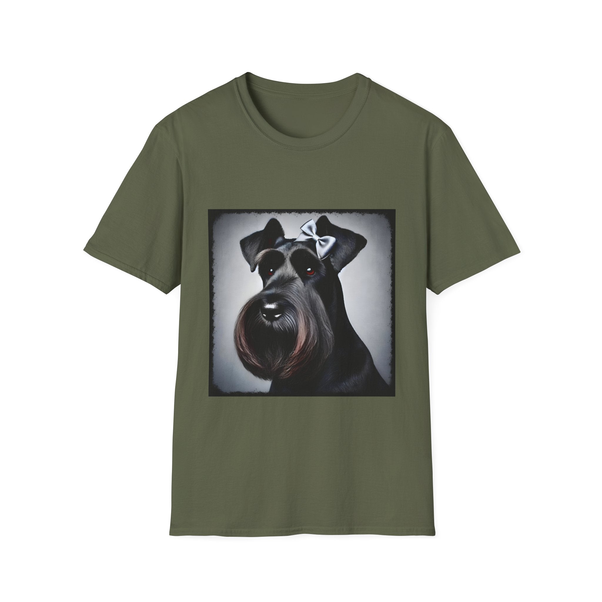 Schnauzer Bow Baddie | Unisex Dog T-Shirt