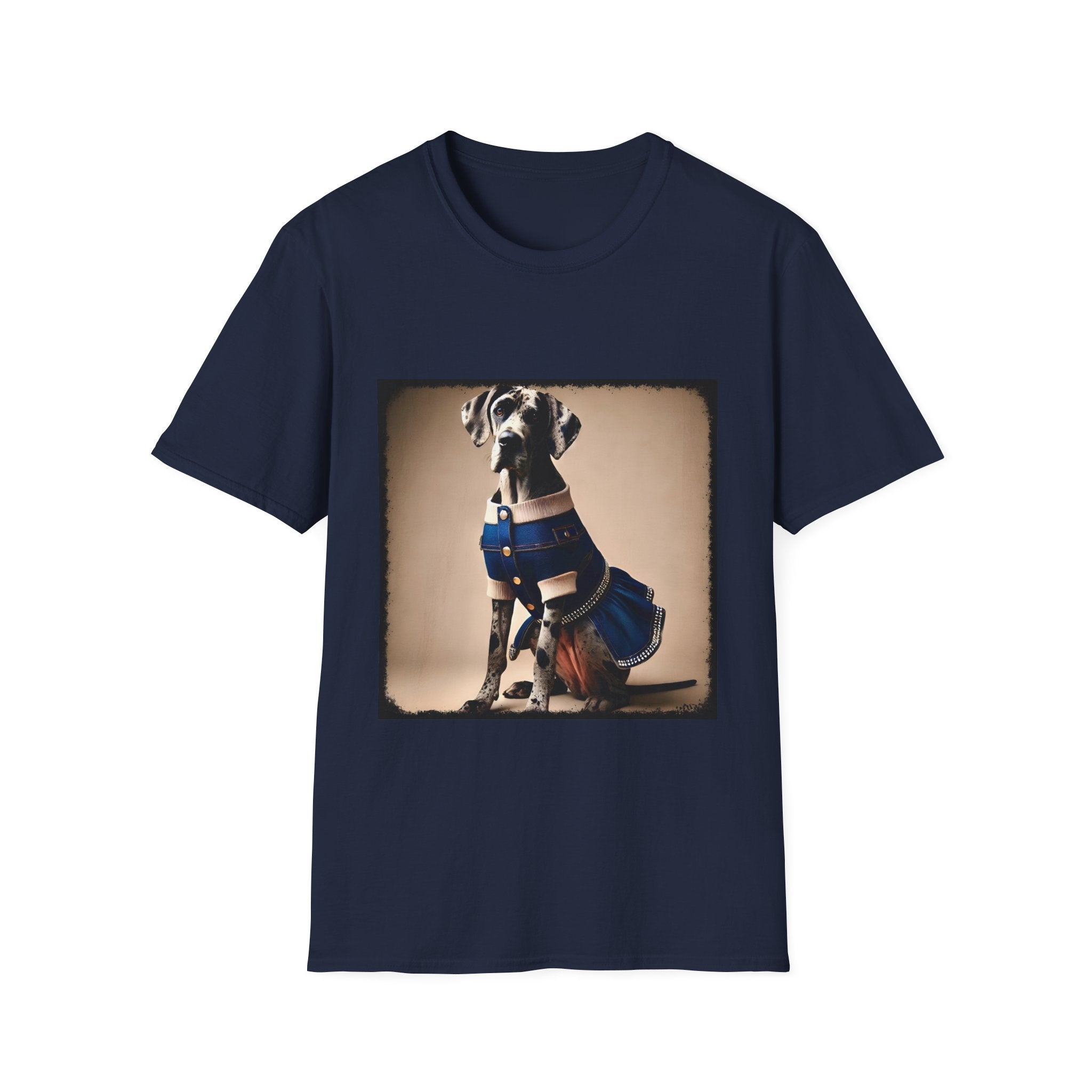 Great Dane Denim Darling | Unisex Dog T-Shirt