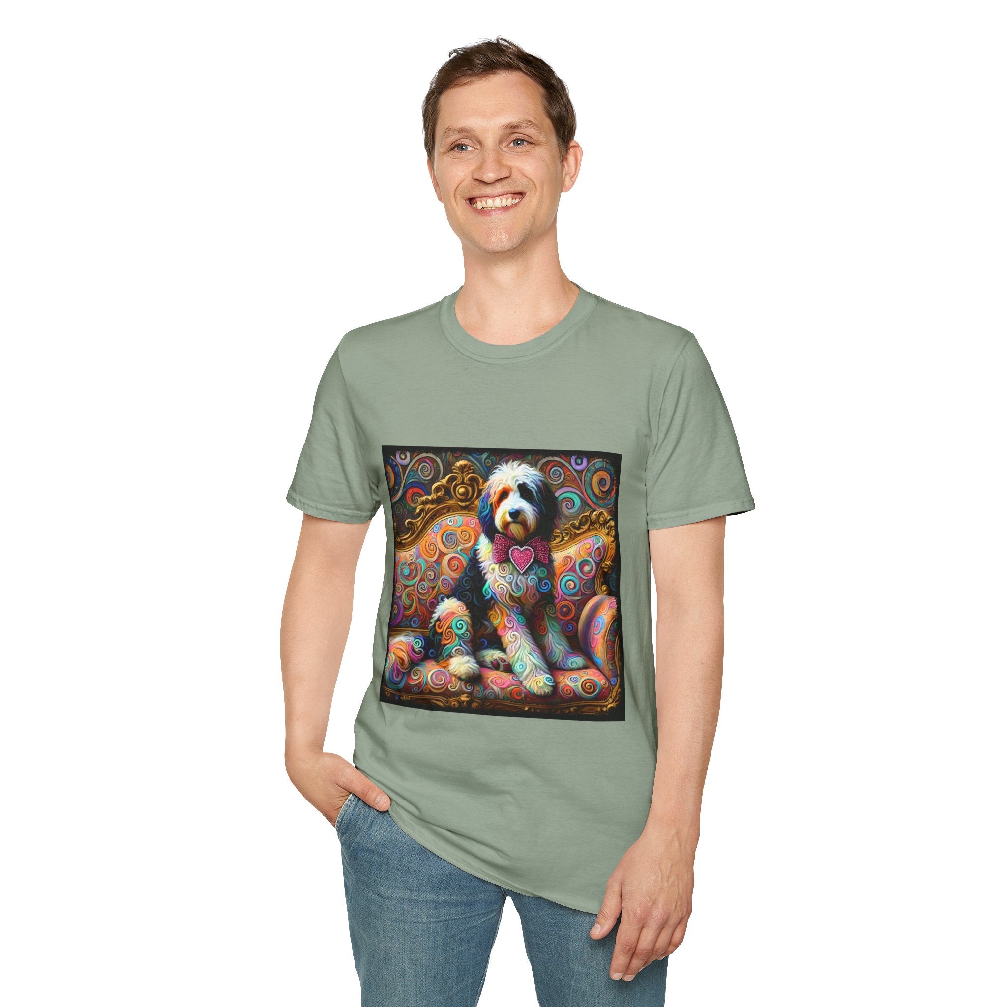Bernedoodle Love Swirl | Unisex Dog T-Shirt
