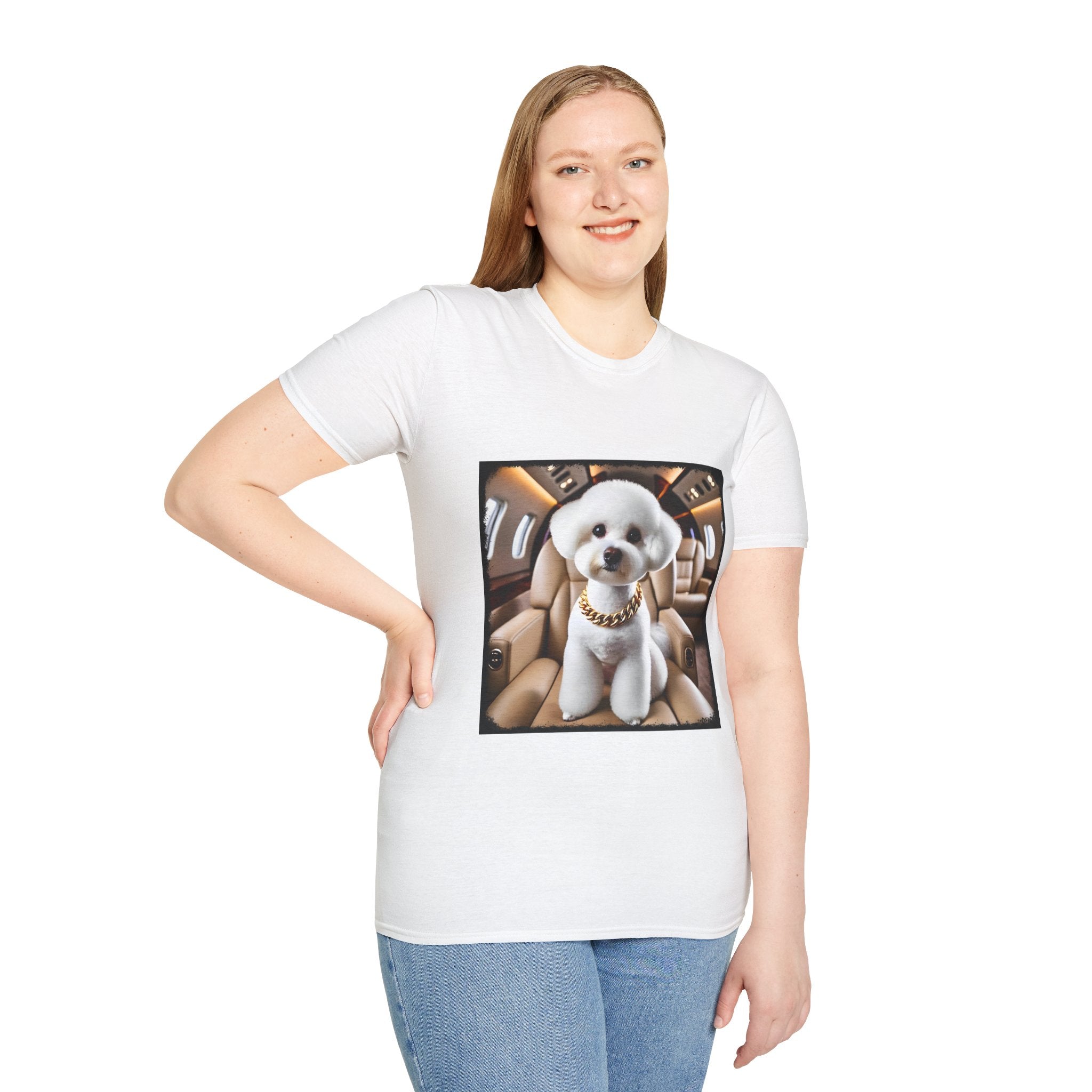 Bichon Frise Fréquent Flier | Unisex Dog T-Shirt