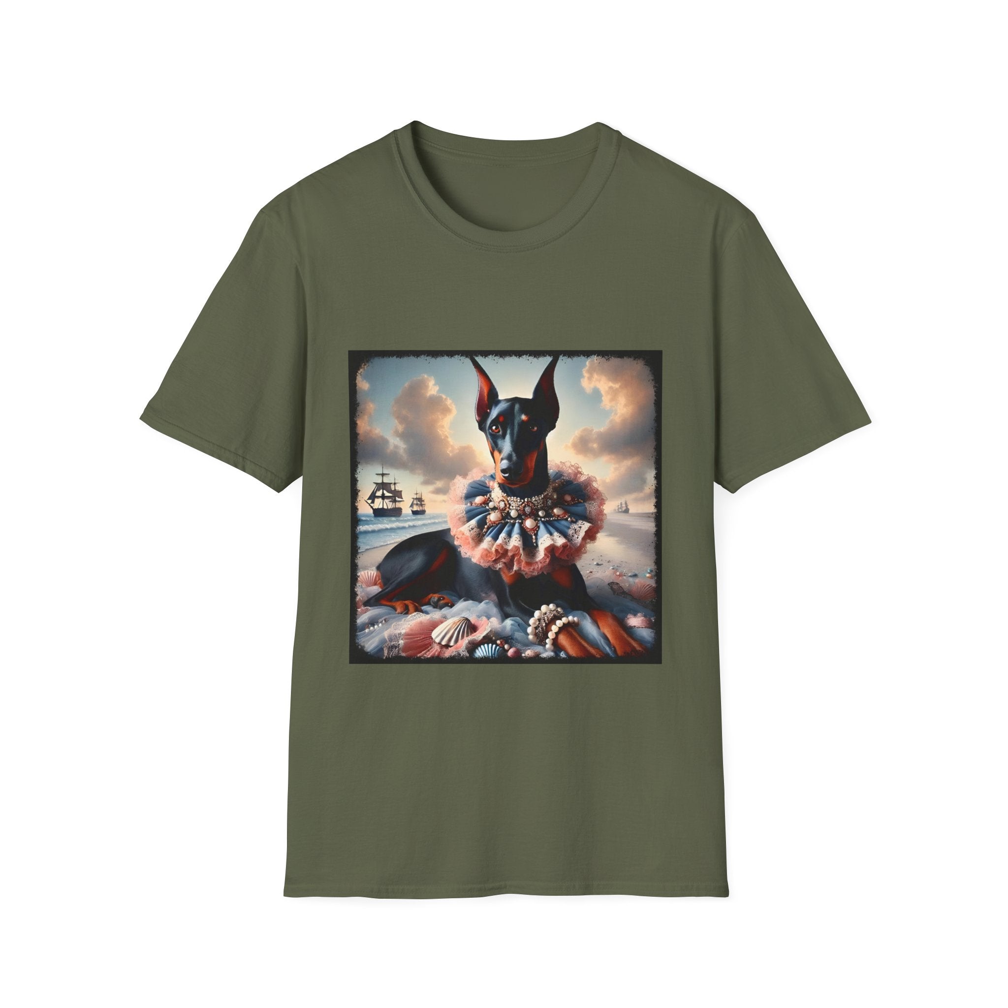 Doberman Pinscher Sand Siren | Unisex Dog T-Shirt
