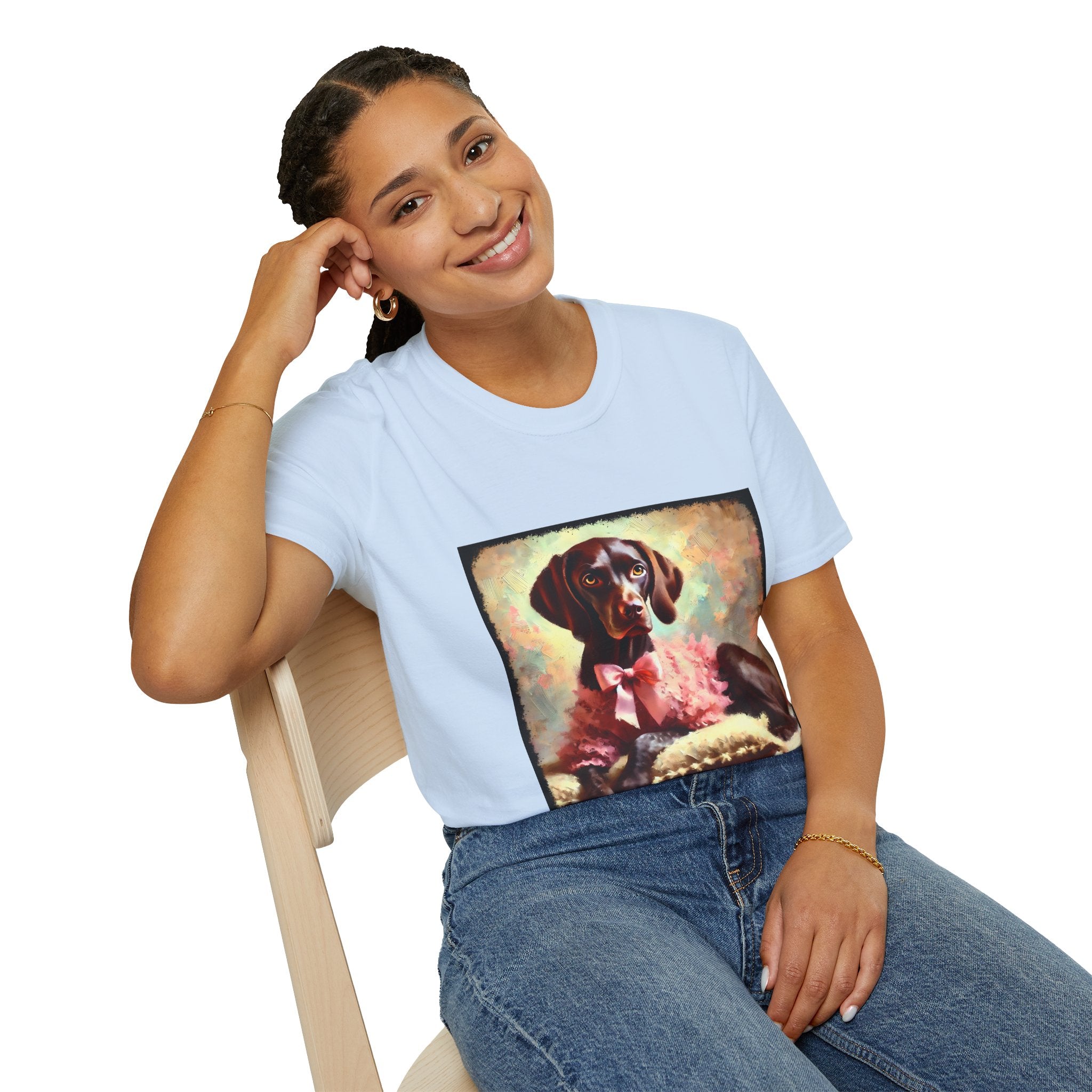 German Shorthaired Pointer Poised Classic | Unisex Dog T-Shirt