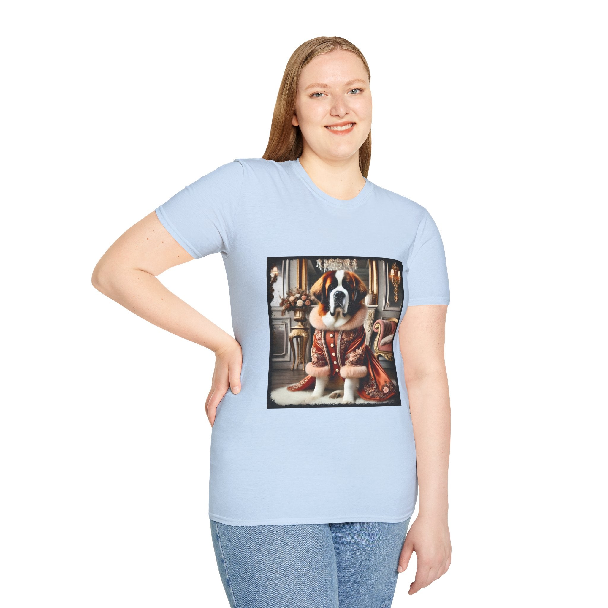 Saint Bernard Bougie Babe | Unisex Dog T-Shirt