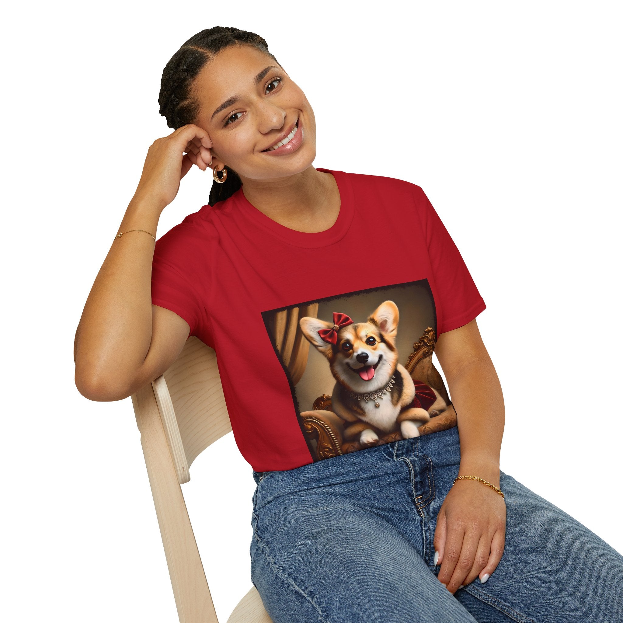 Pembroke Welsh Corgi Red Velvet Princess | Unisex Dog T-Shirt