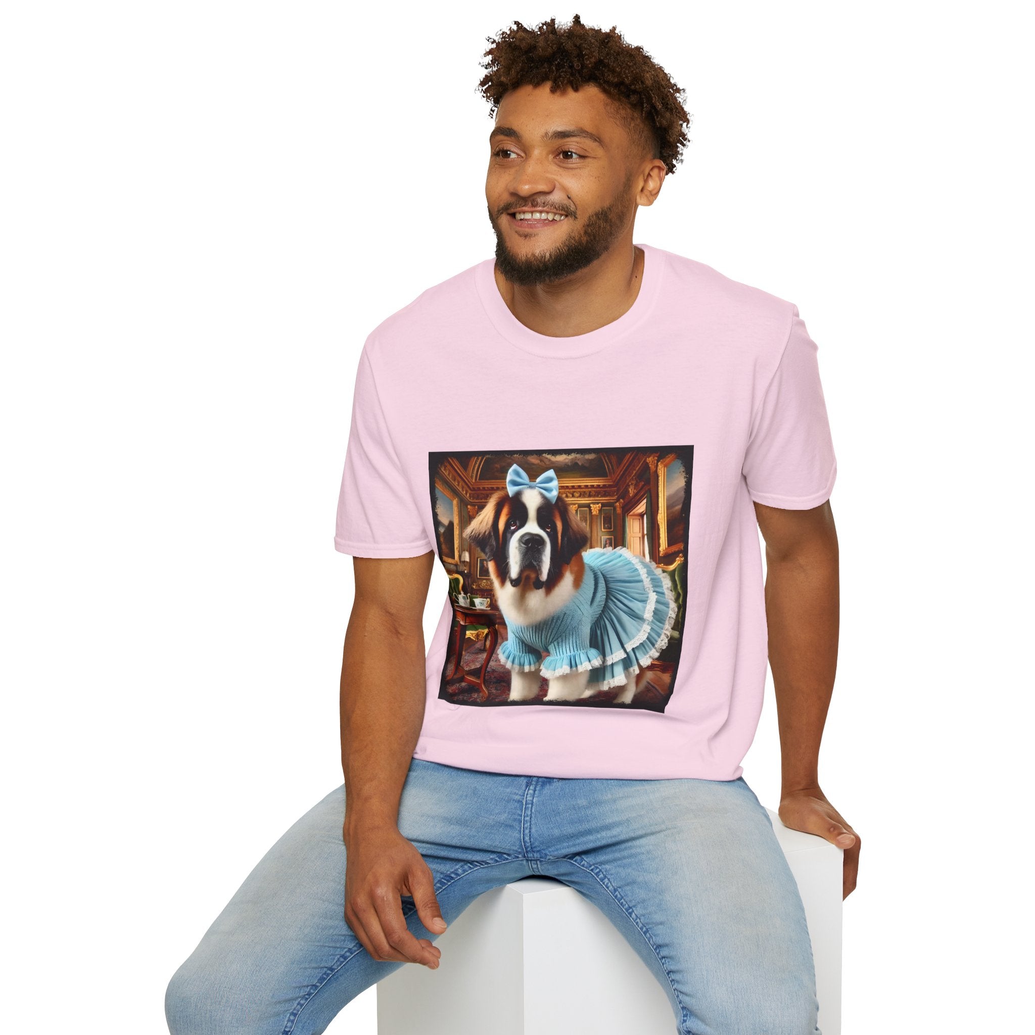 Saint Bernard Pampered Pup | Unisex Dog T-Shirt
