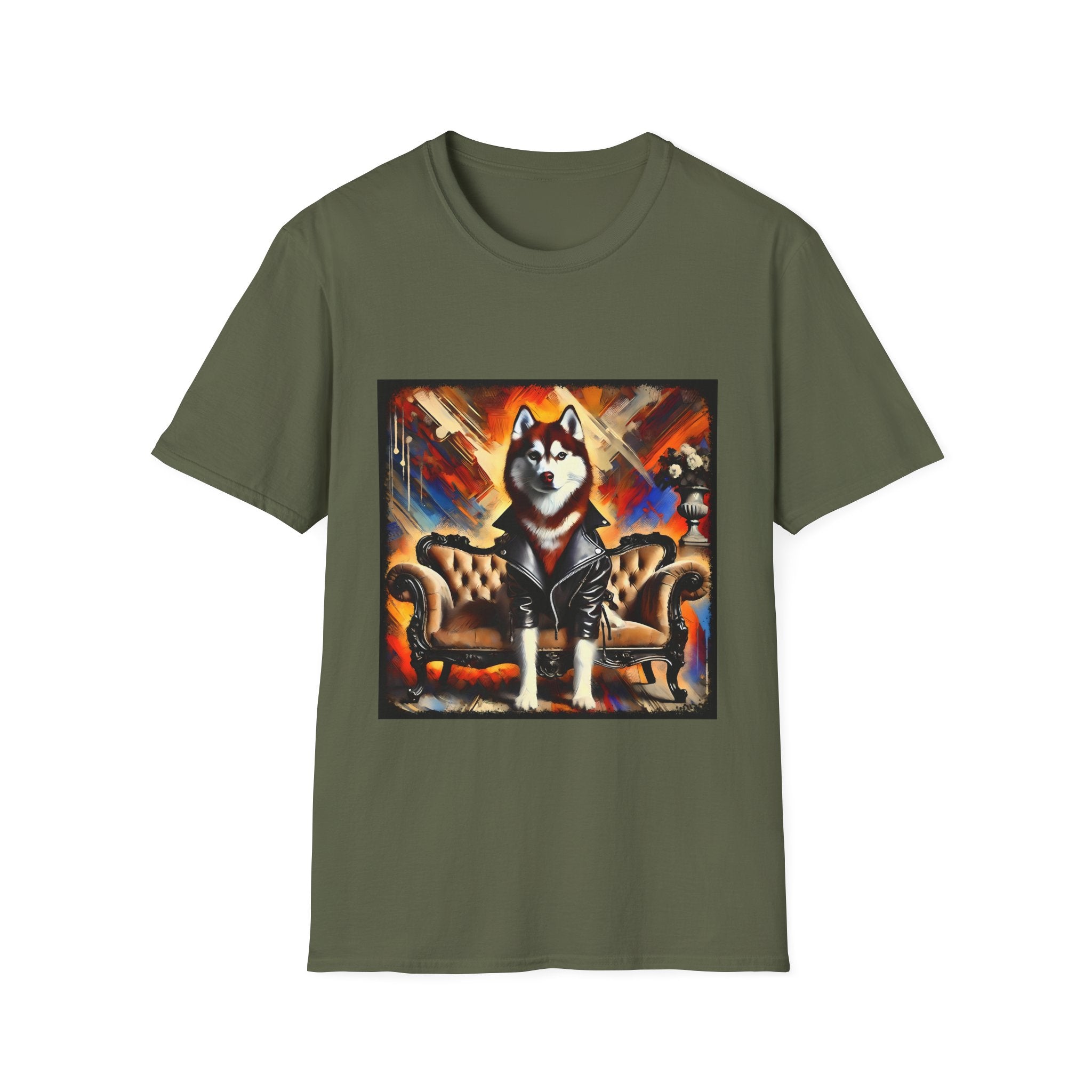 Siberian Husky Vivid Classic | Unisex Dog T-Shirt