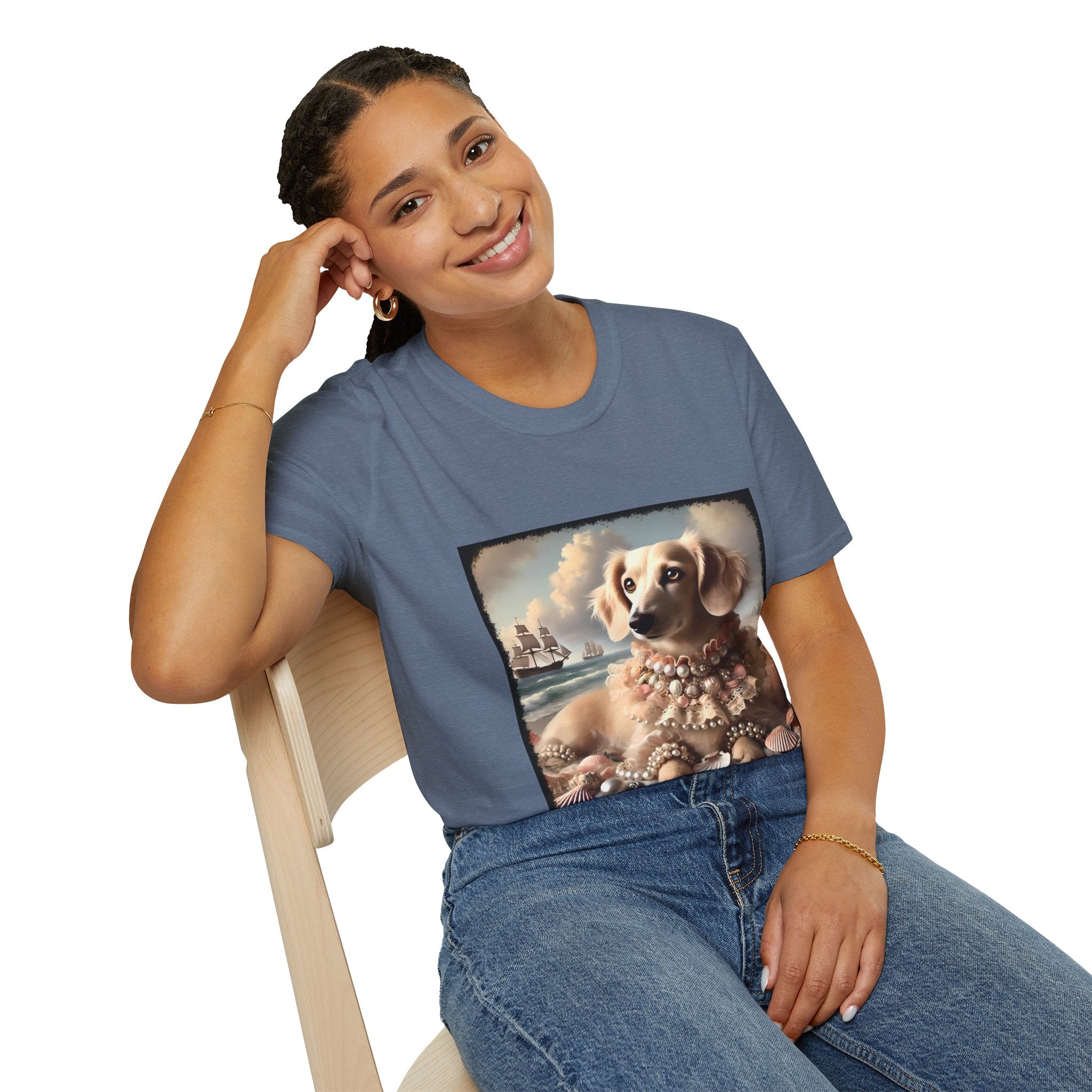 Dachshund Seashell Siren | Unisex Dog T-Shirt