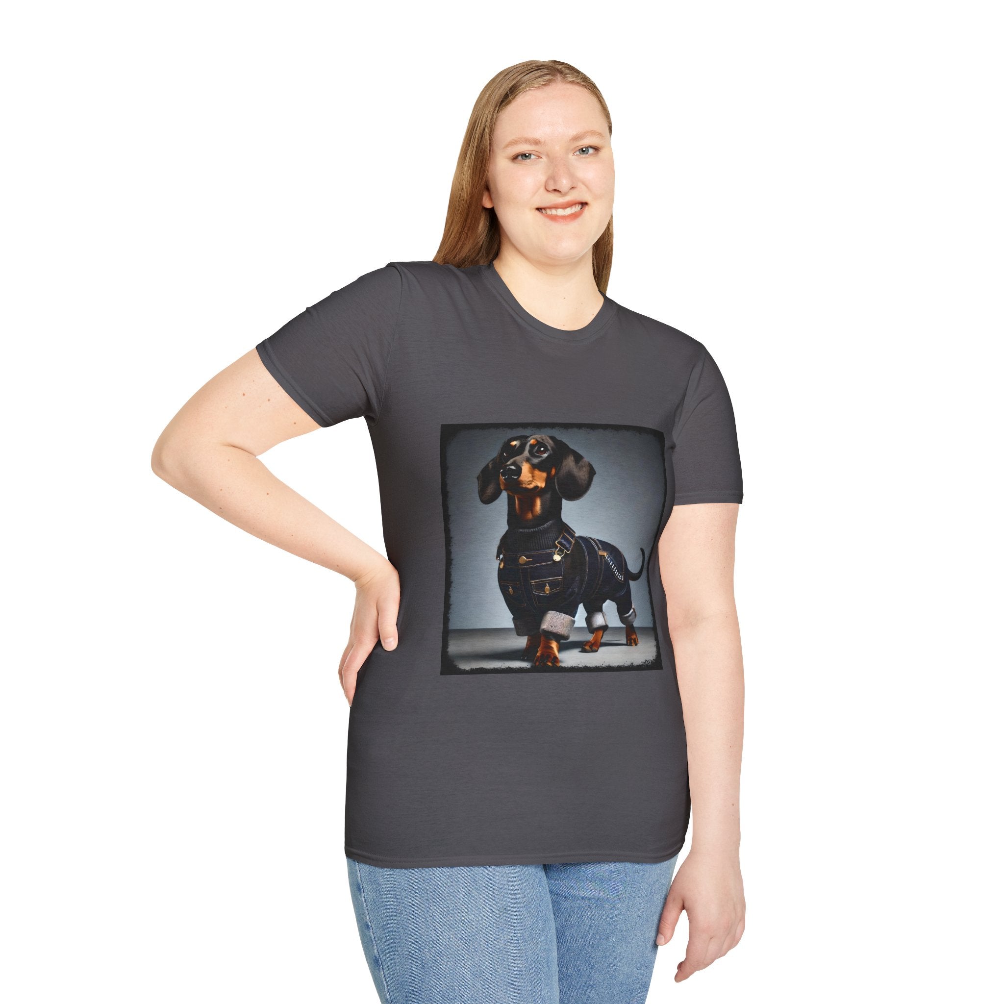 Dachshund Denim Doll | Unisex Dog T-Shirt