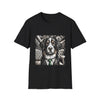Bernese Mountain Dog B&W Bold Eyes | Unisex Dog T-Shirt