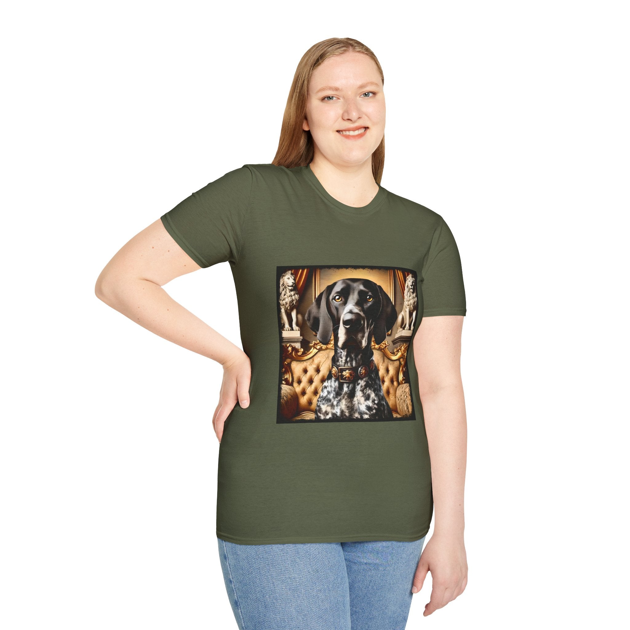 German Shorthaired Pointer Refined Rougue | Unisex Dog T-Shirt