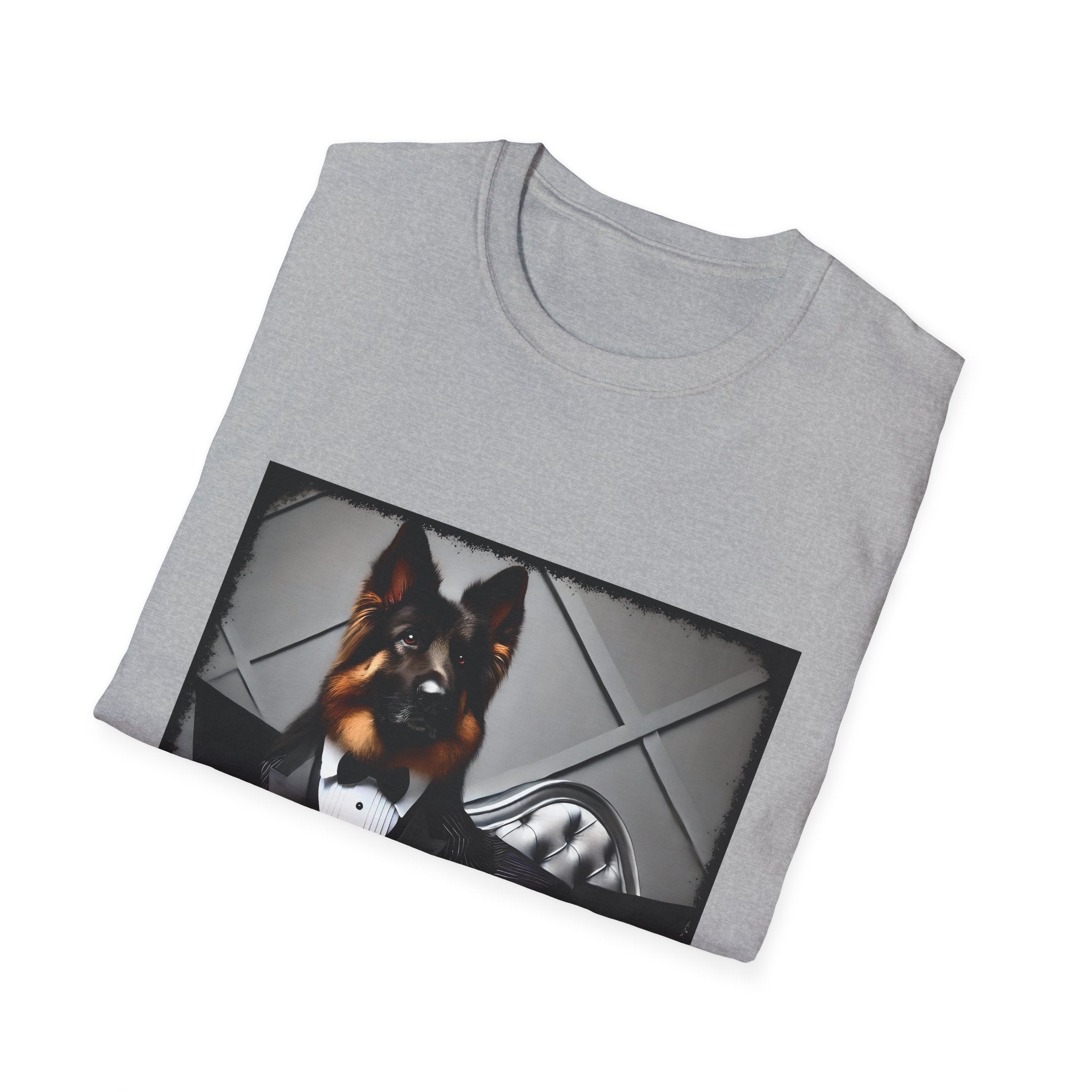 German Shepherd Debonaire Dude | Unisex Dog T-Shirt