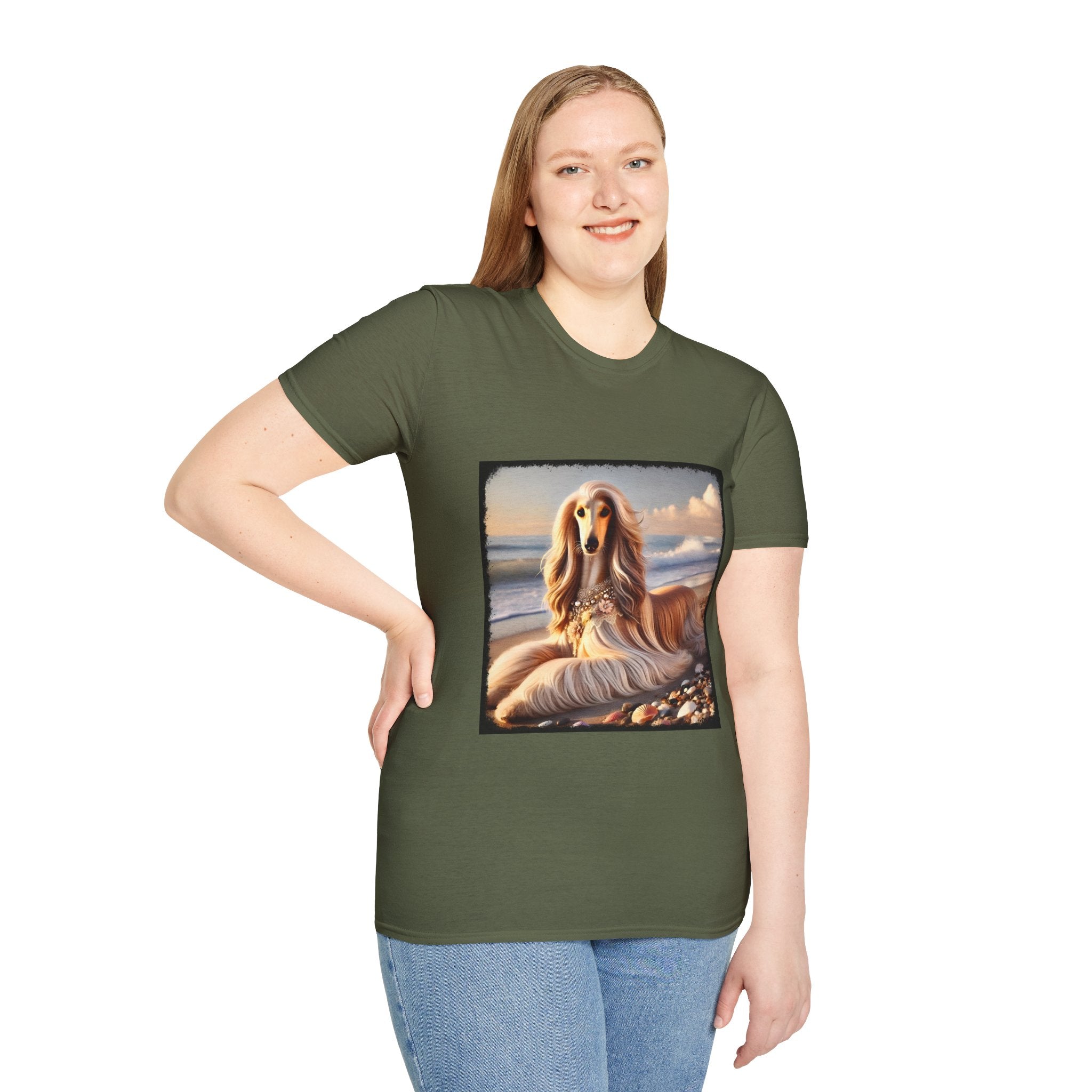 Afghan Hound Seashell Sweetie | Unisex Dog T-Shirt
